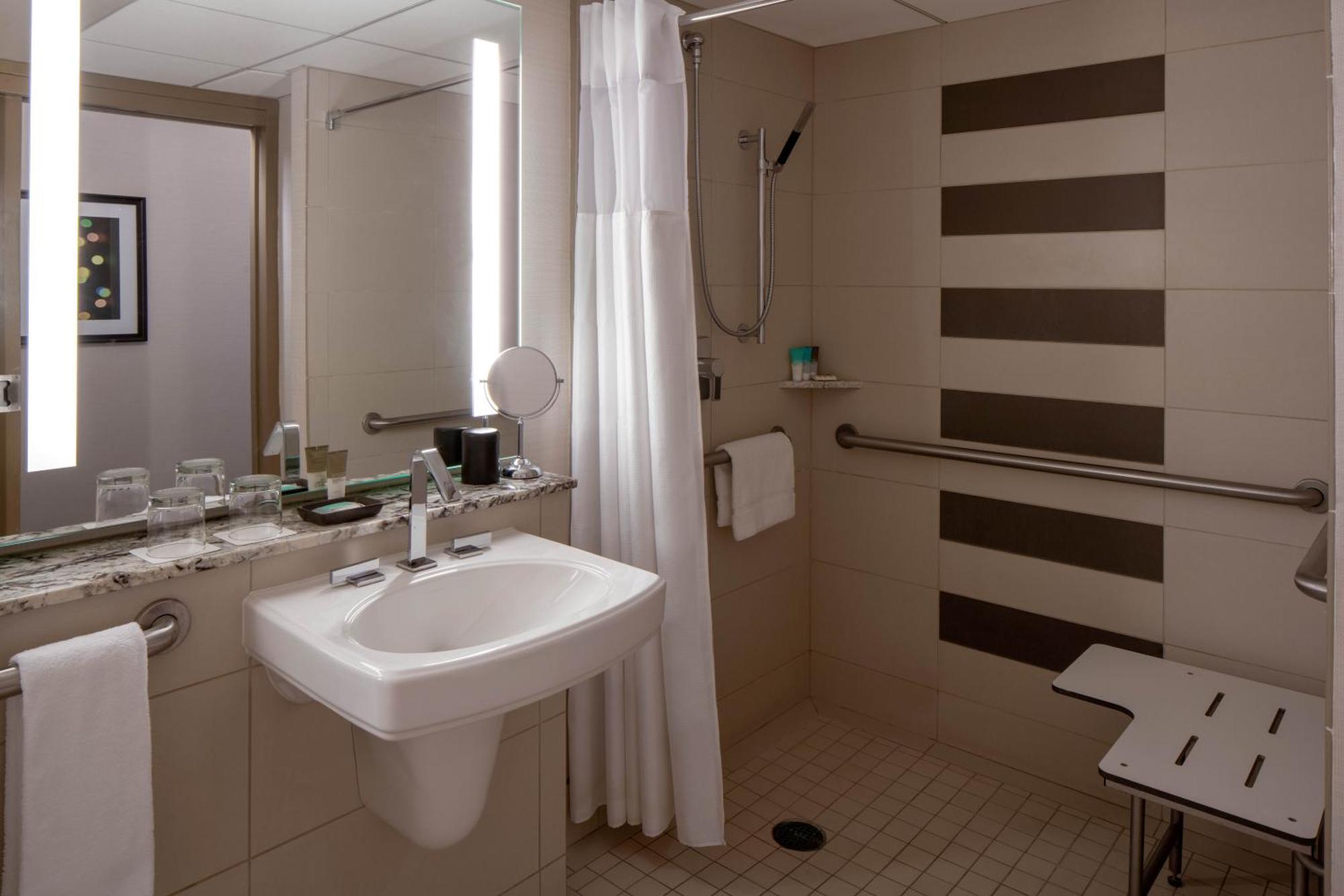 Double Room Two Double Beds Accessible Shower Disability Access