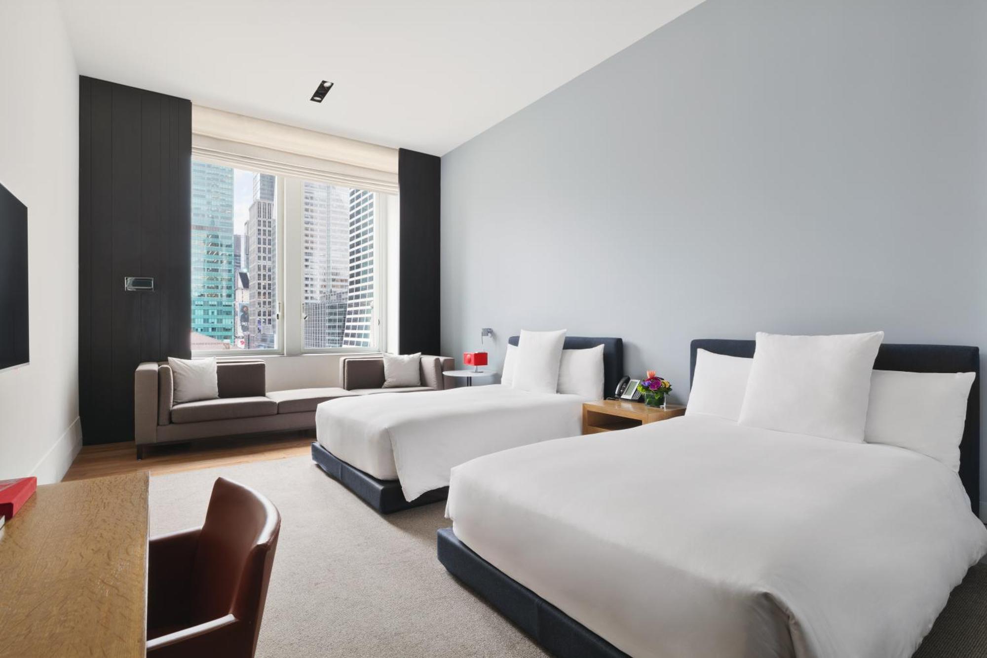 Deluxe Double Room Two Double Beds City View