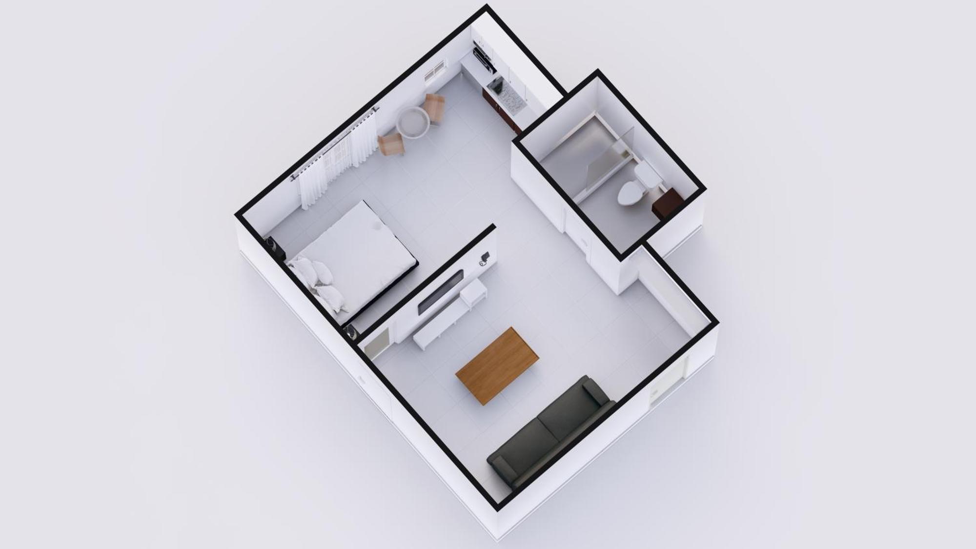 Superior One-Bedroom Suite Kitchen