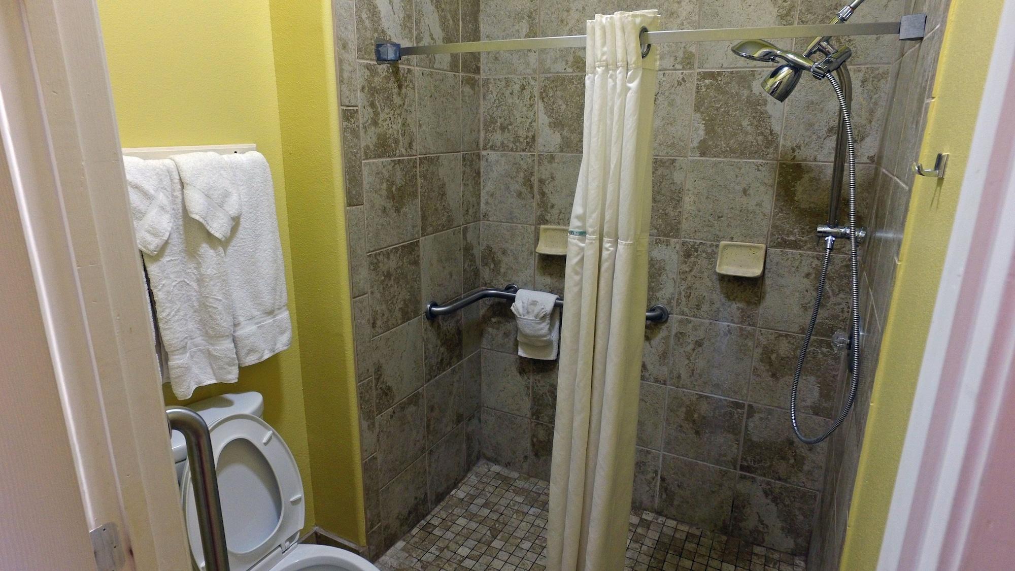 Queen Room Two Queen Beds Roll Shower Mobility Accessible or Non-Smoking