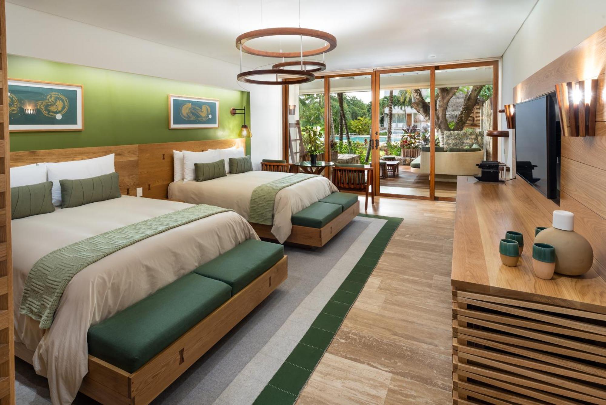 Premium pool access Two Double Beds