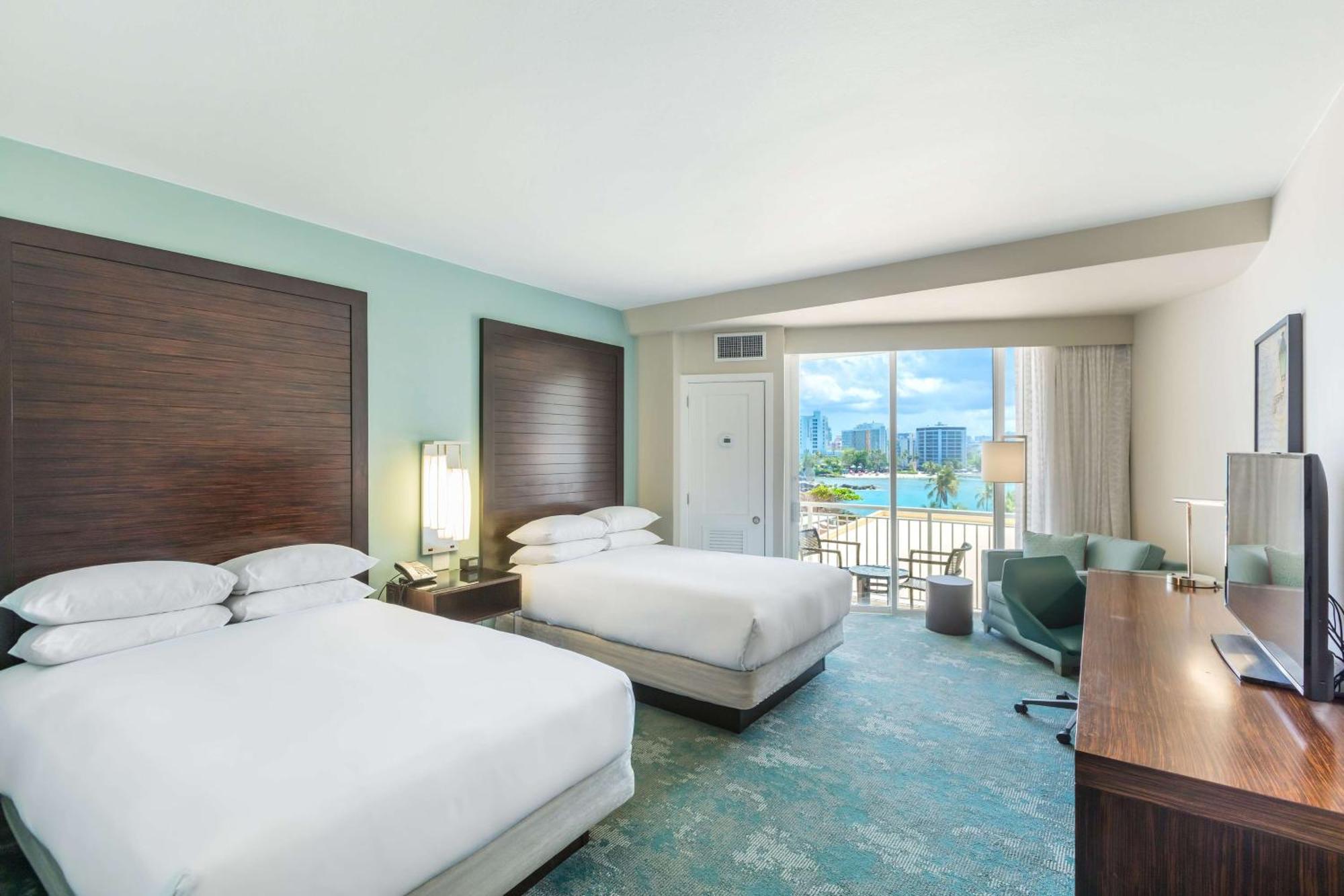 Double Room Two Double Beds Resort or Garden View Caribe