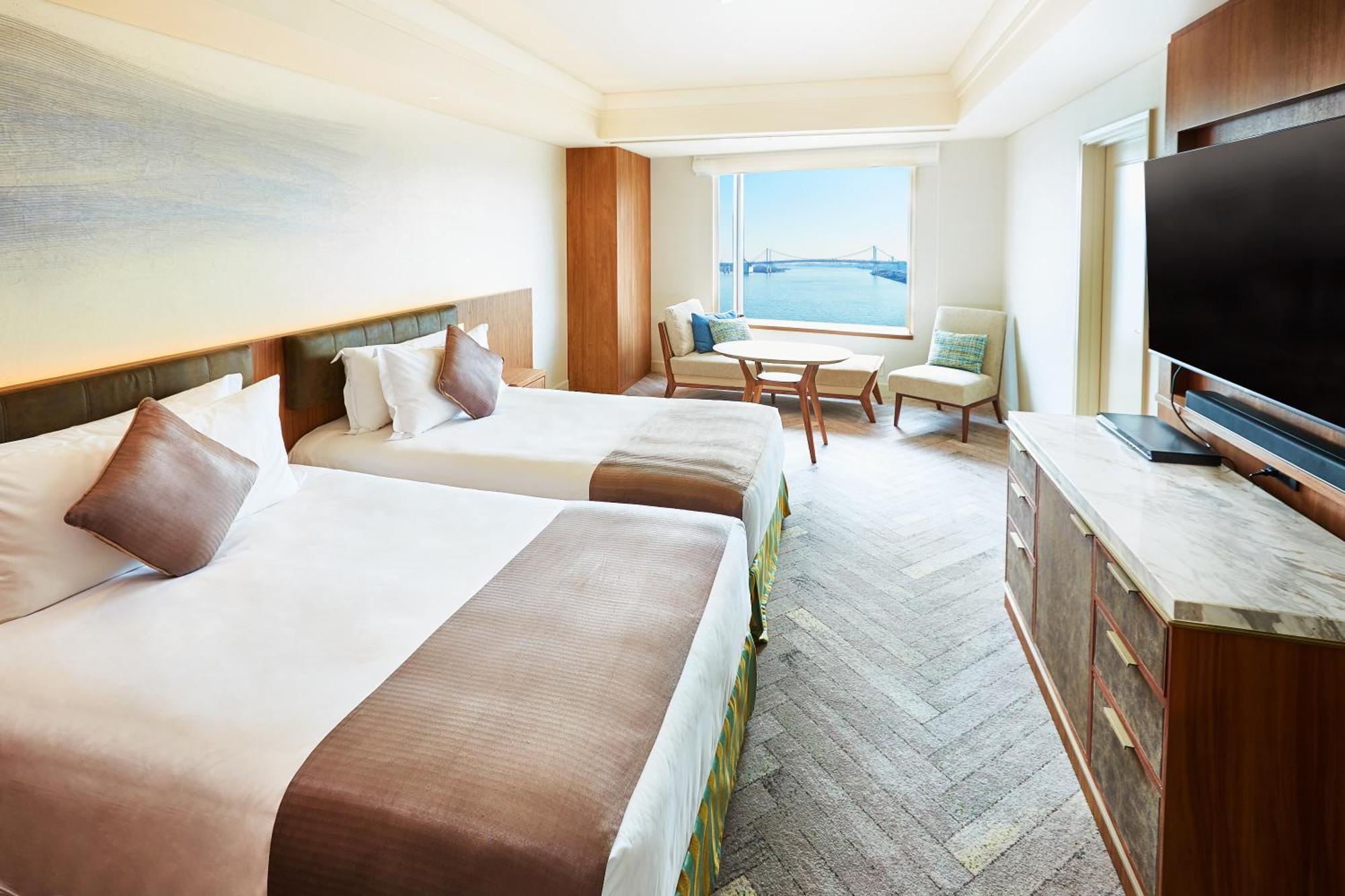 Premium Zweibettzimmer mit Blick auf die Bucht