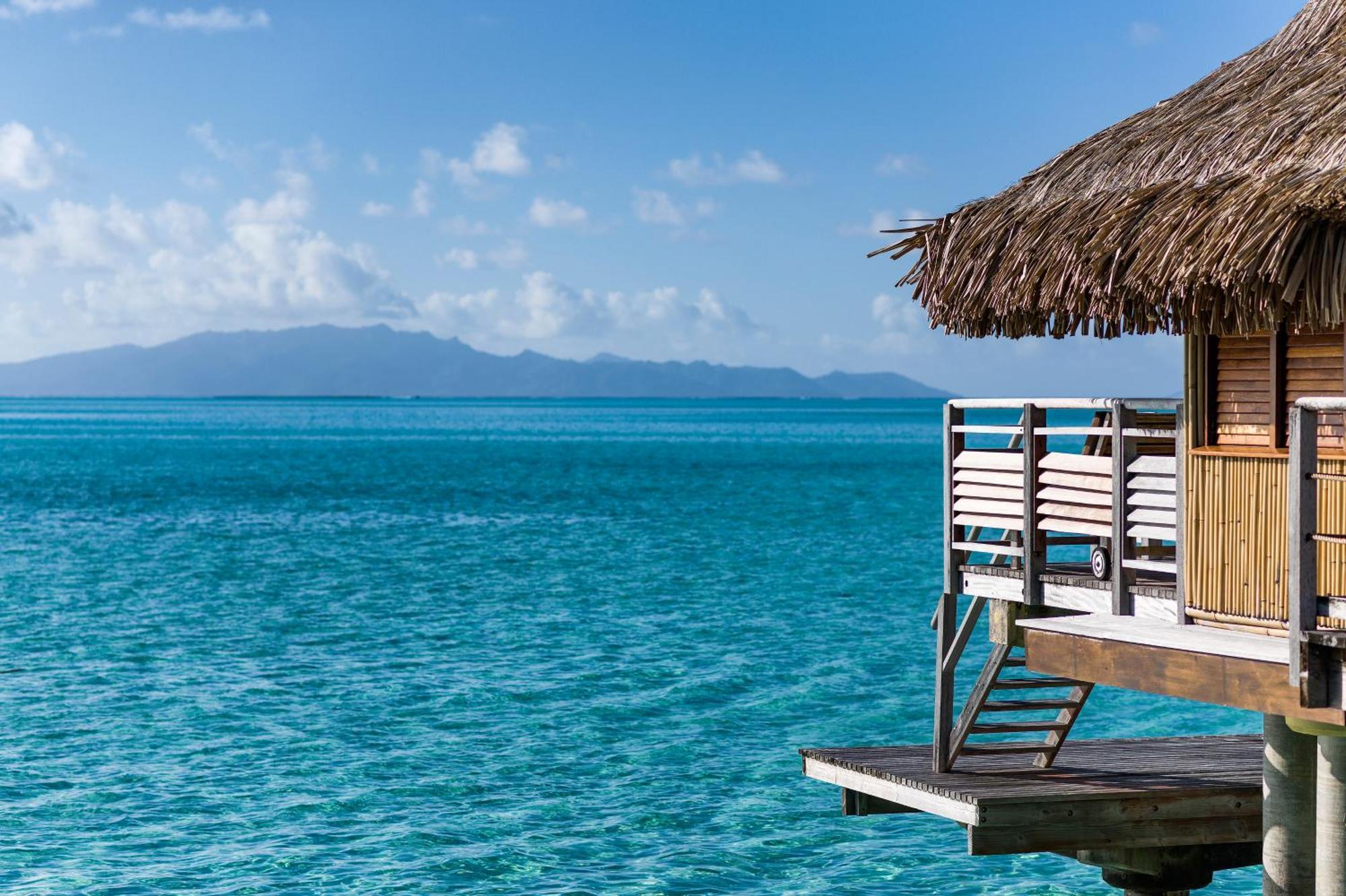 Overwater Bungalow with King Bed and Mountain View