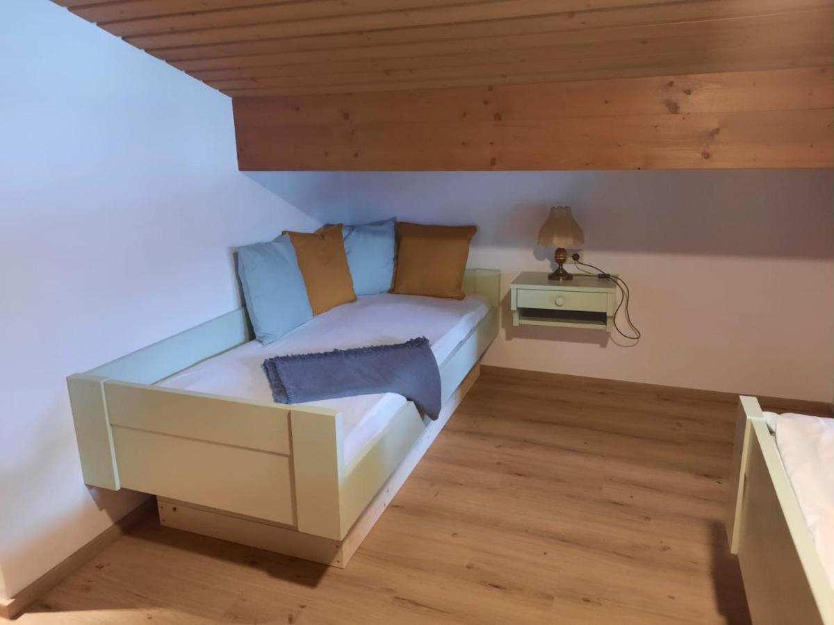 Cozy attic room lower room height