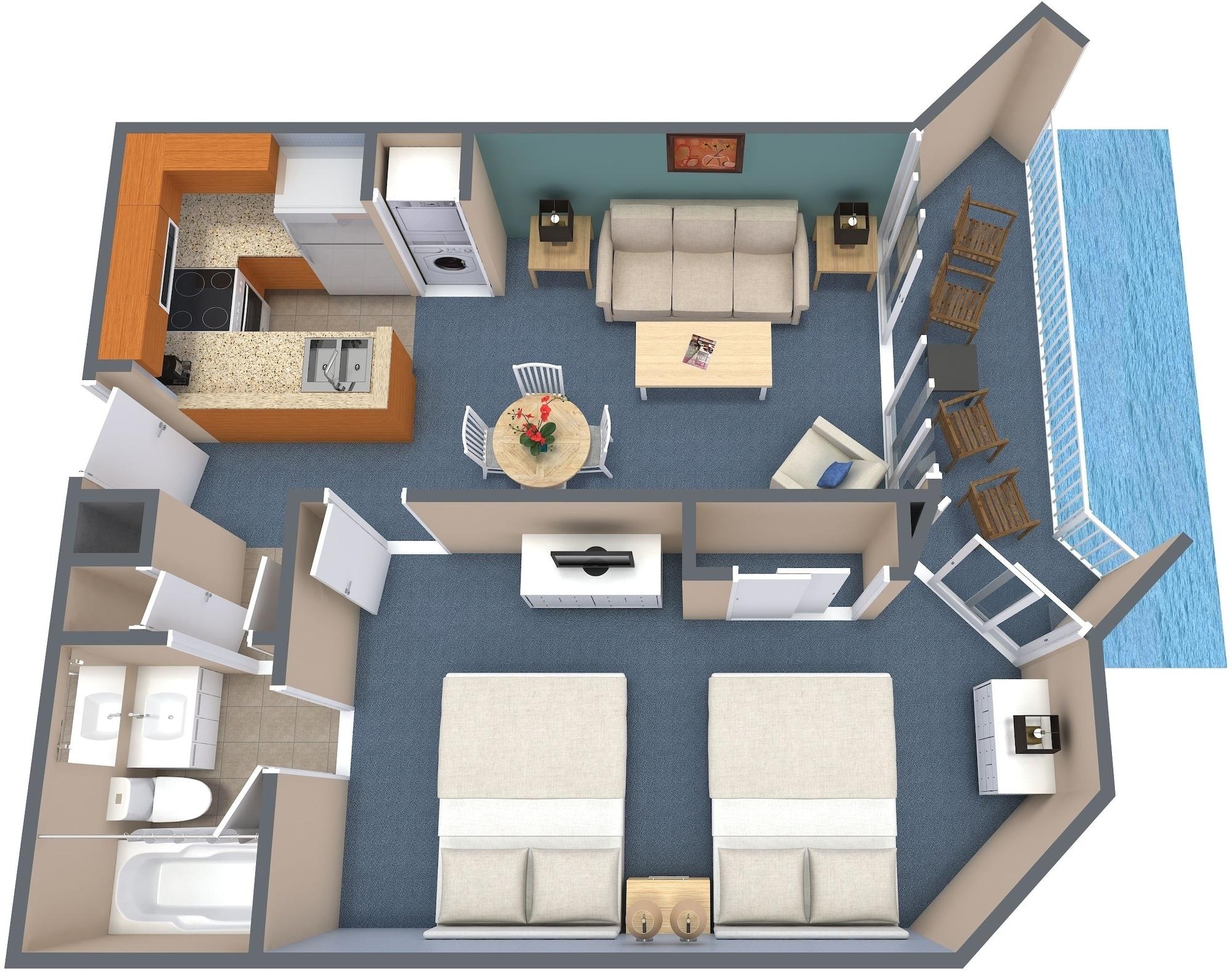 Oceanfront One Bedroom Queen Condo