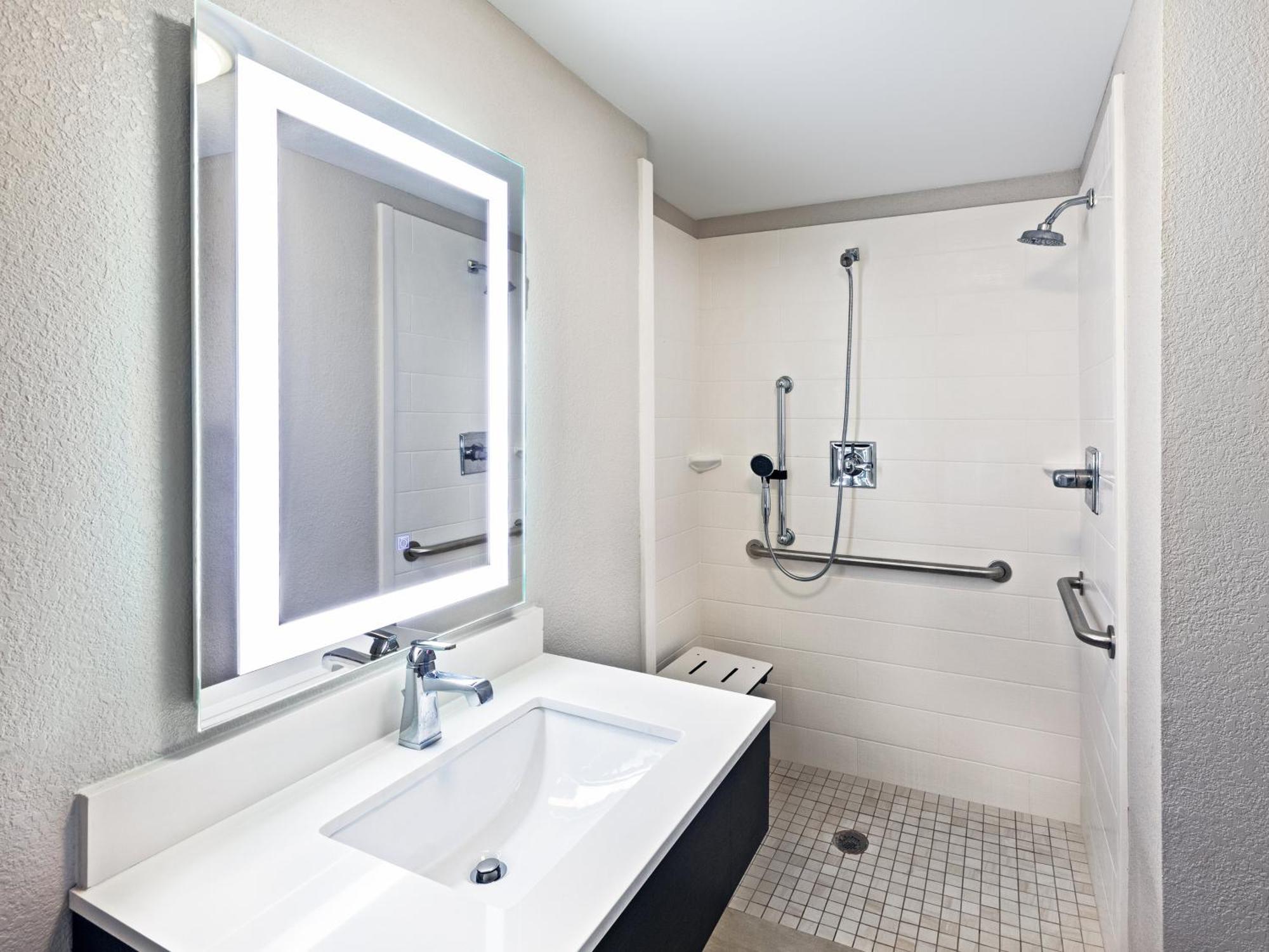 Standard King Room Roll Shower Mobility Accessible