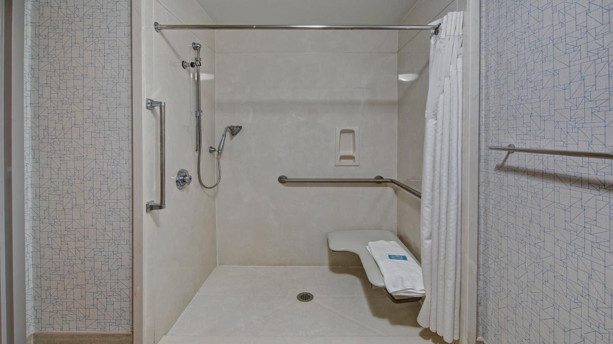 Standard King Room Roll Shower Mobility Access
