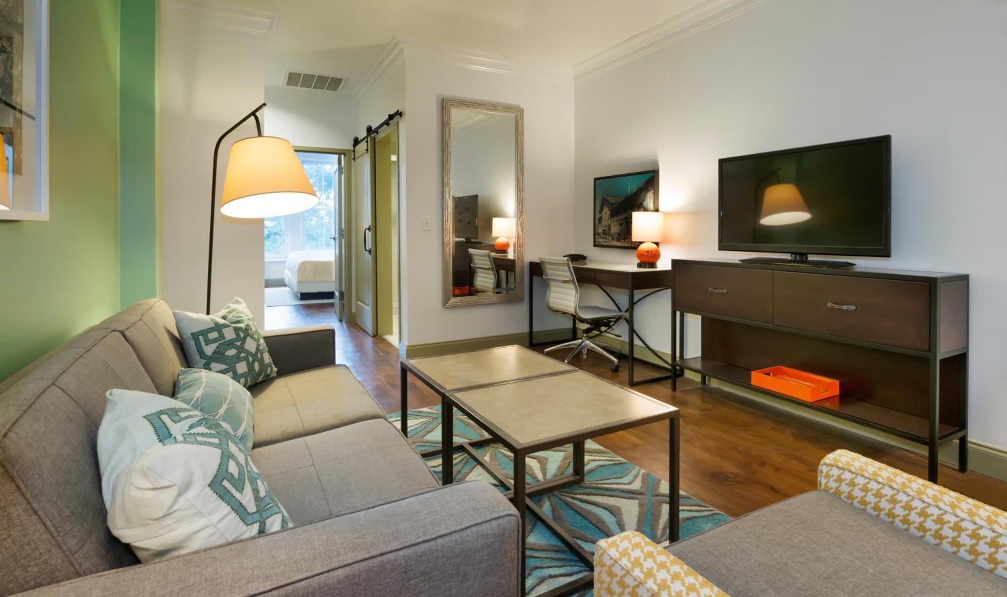 One-Bedroom Suite Communications Mobility Accessible Roll Shower