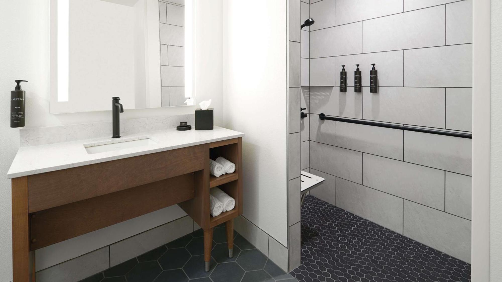 King Room Roll Shower Balcony Partial River View Mobility Access