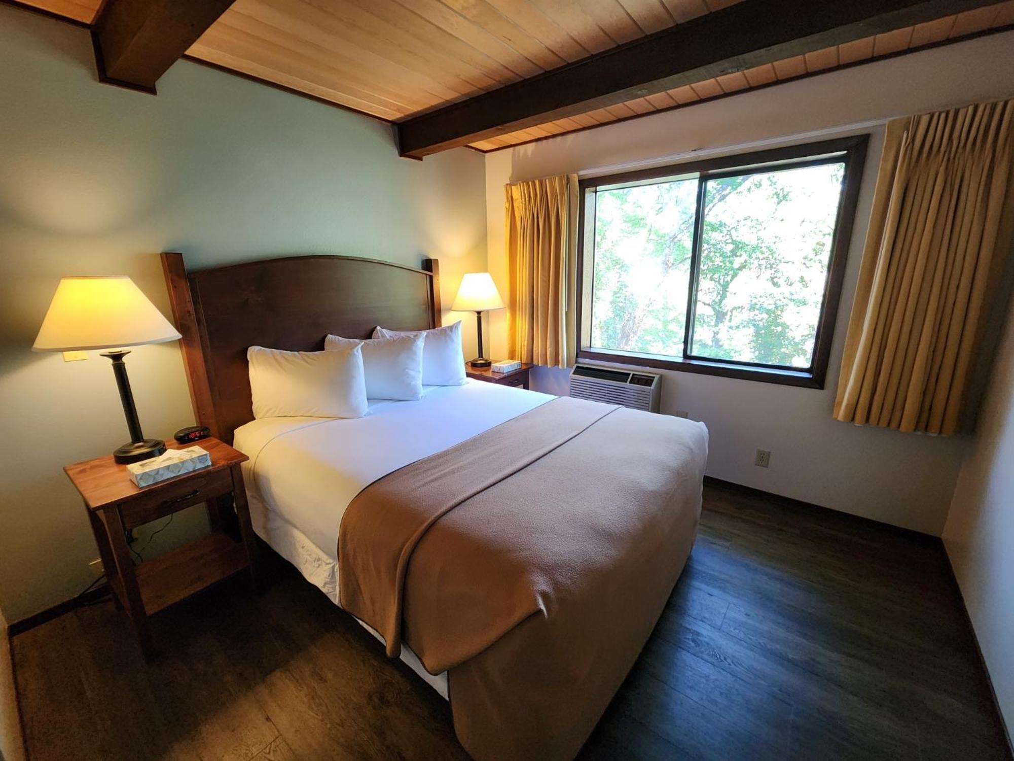 Premium 1 King Bed 1 Queen Bed Fireplace River view Kitchenette No Pets