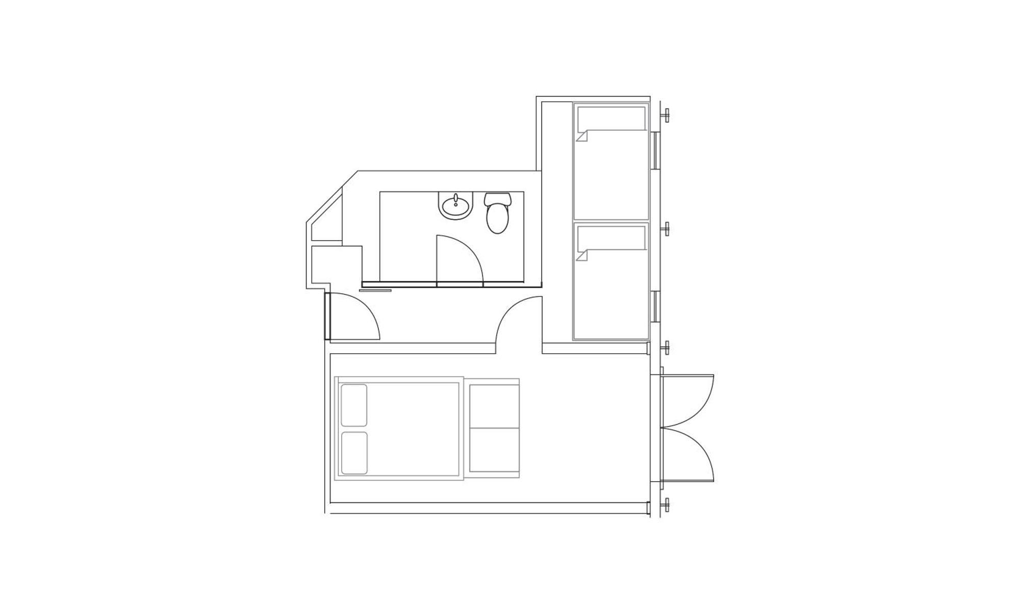 Summit 2 Bedroom 1 Queen 2 Double Beds