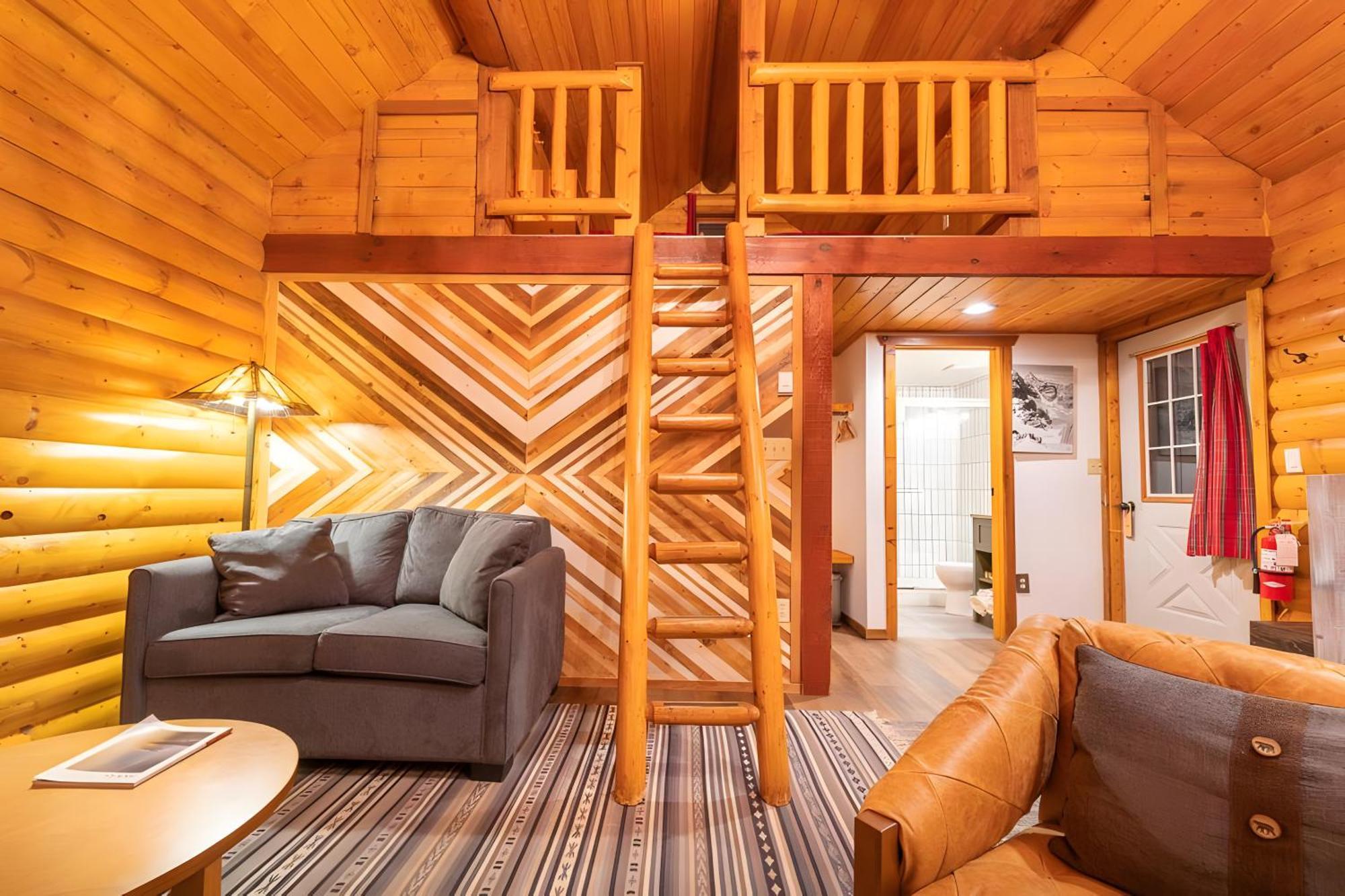 One Bedroom Loft Cabin Ladder