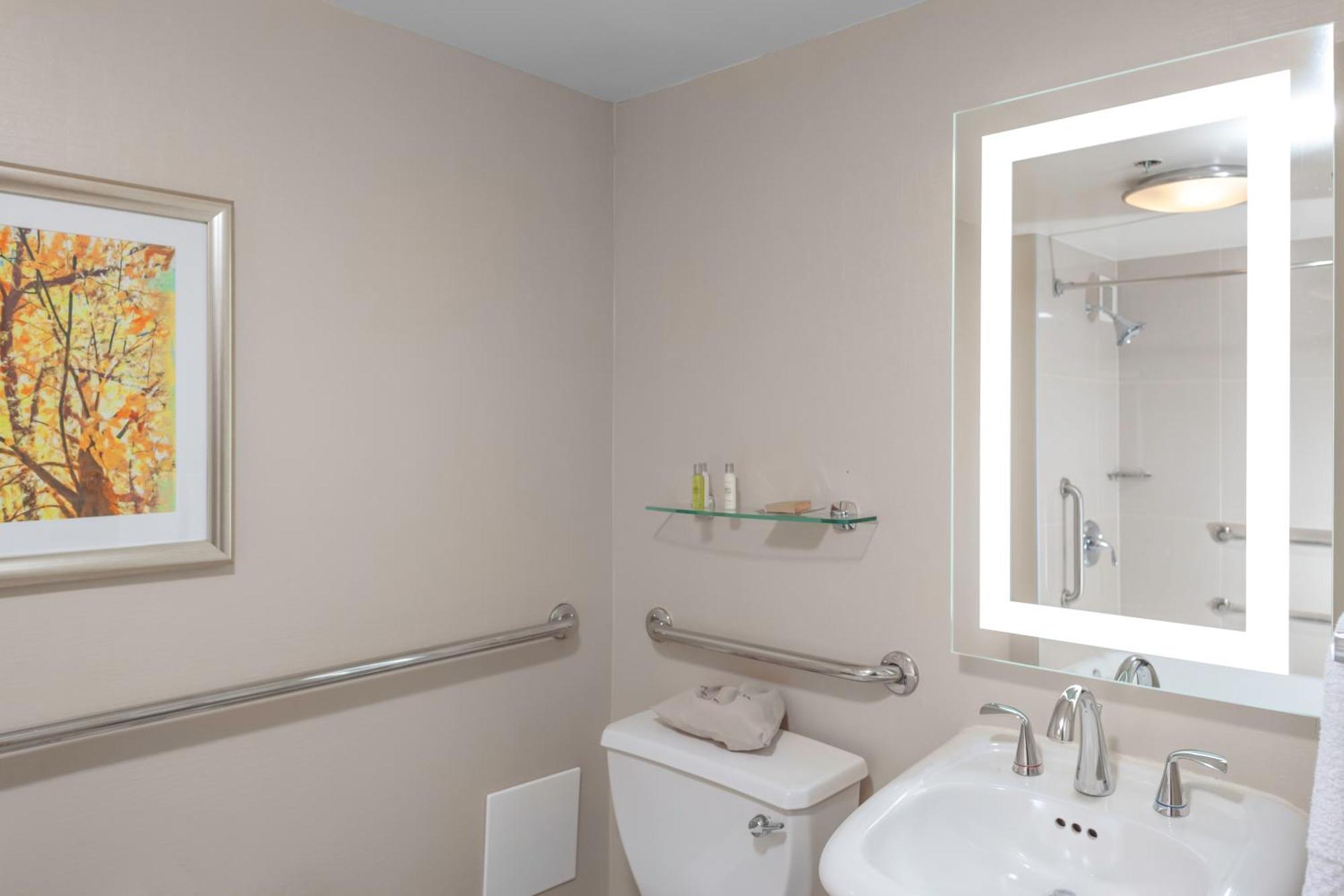 King Room Accessible Tub Mobility Hearing Access or Non-Smoking