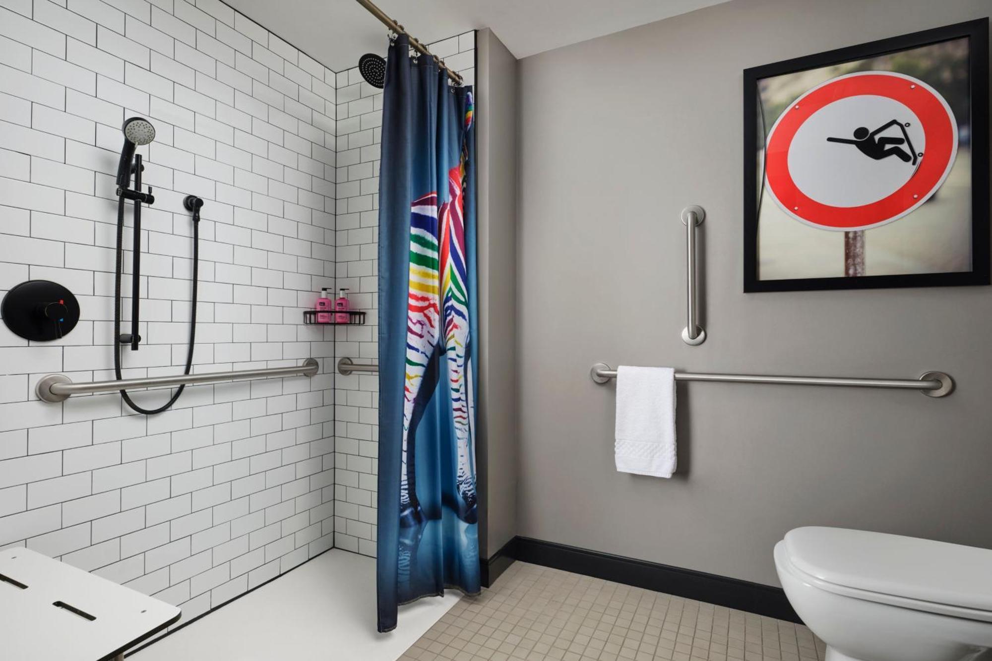 Queen Room Roll Shower Mobility Access