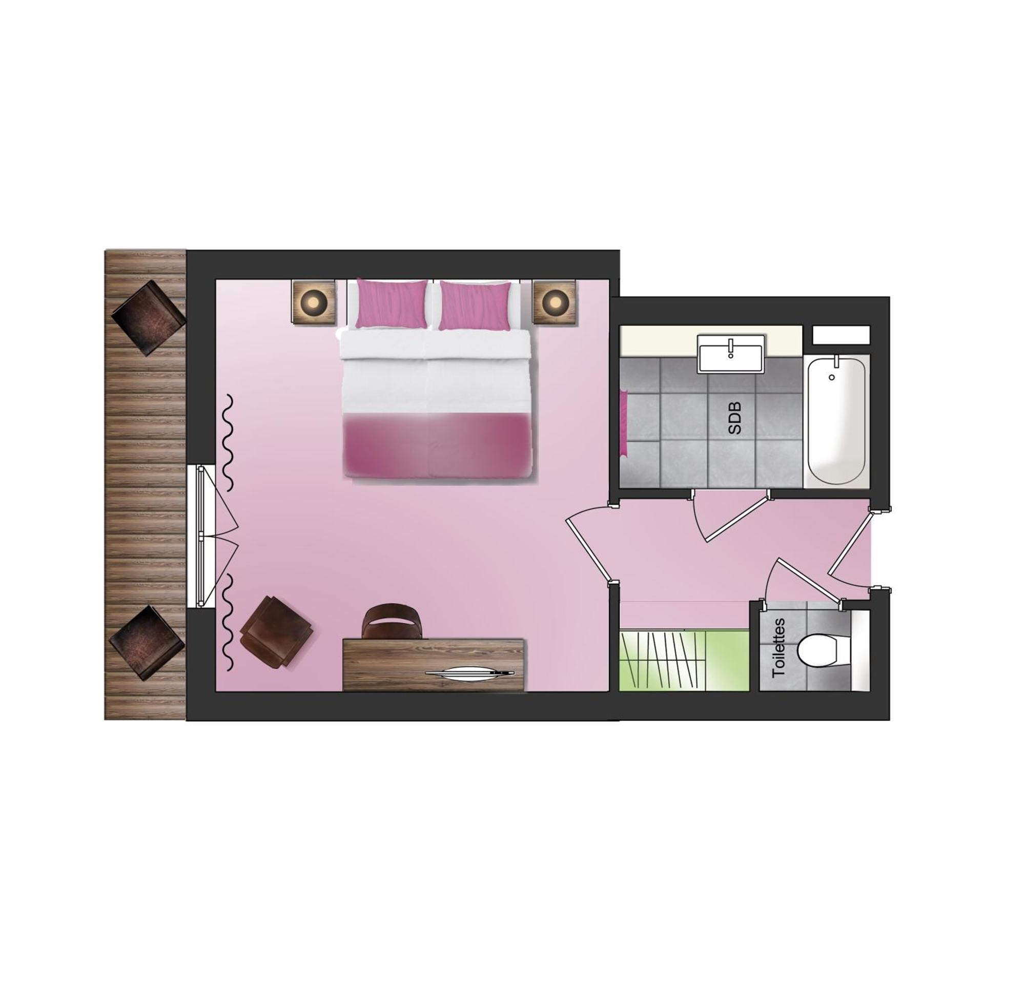 Double Room Balcony Lake Side