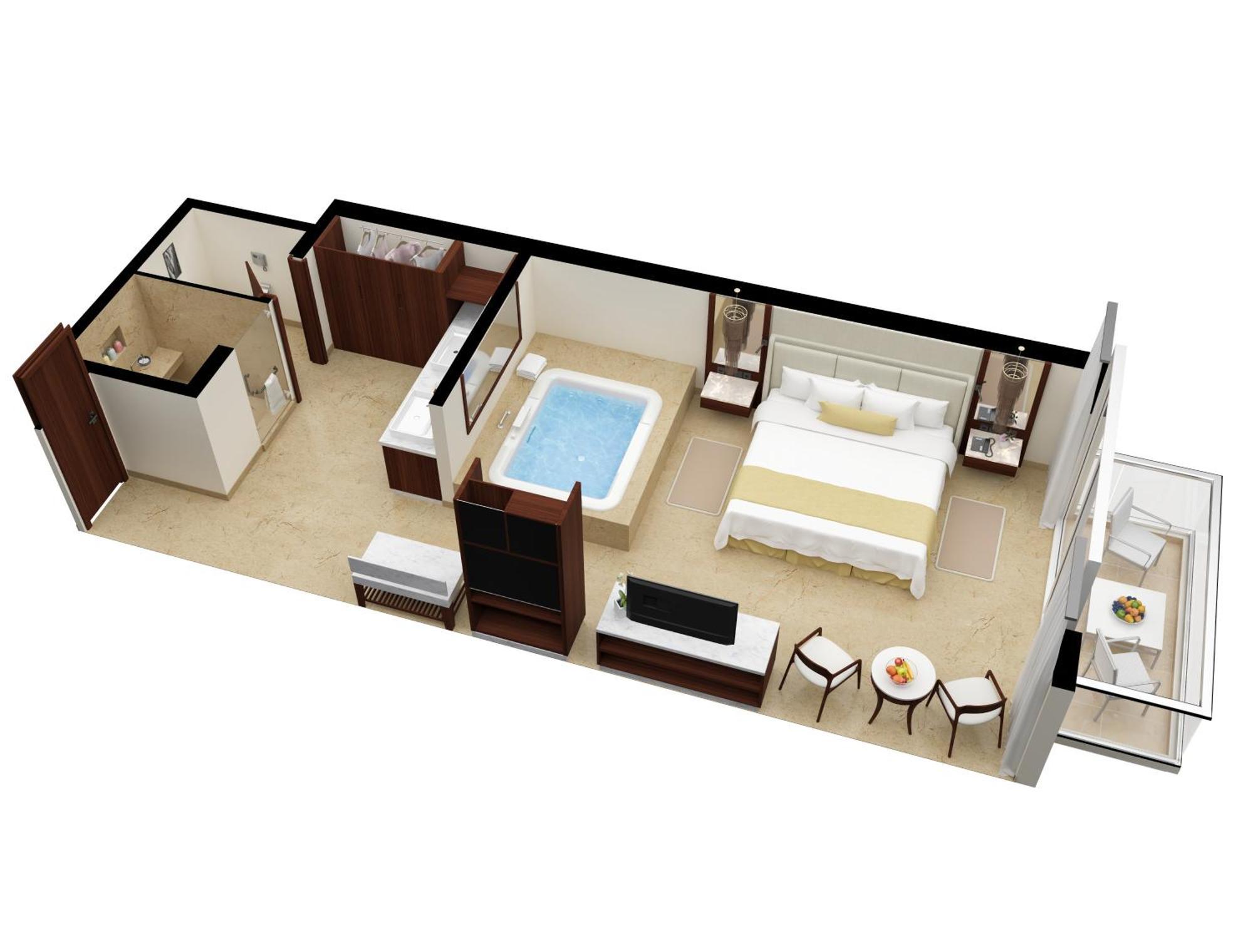 Superior Honeymoon Suite Ocean View - King Size Bed