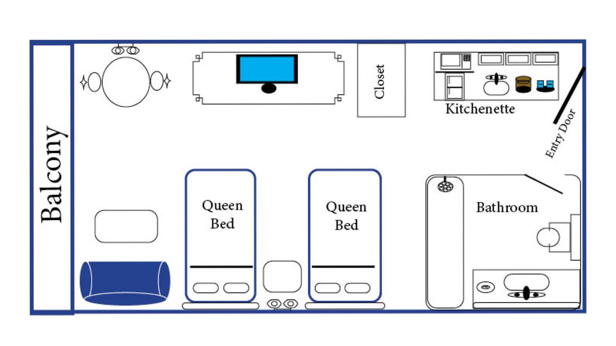 Queen Room Two Queen Beds Ocean Front