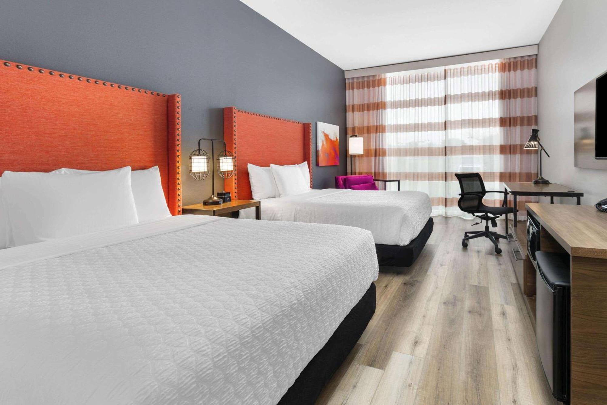 Queen Room Two Queen Beds Roll Shower Mobility or Hearing Accessible Non-Smoking