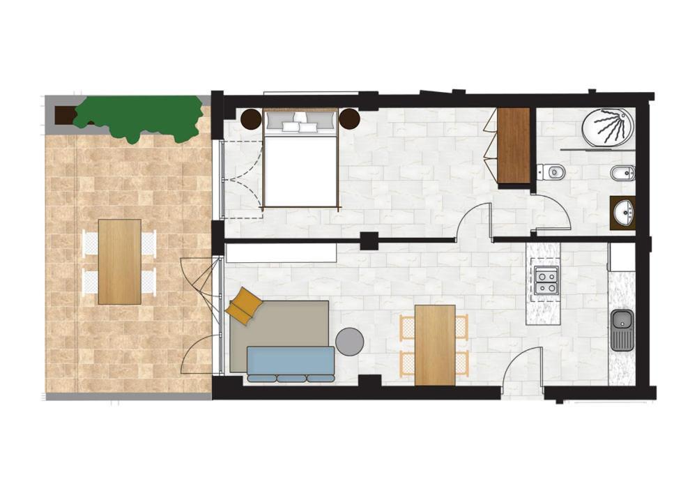 Apartamento Superior de 1 dormitorio