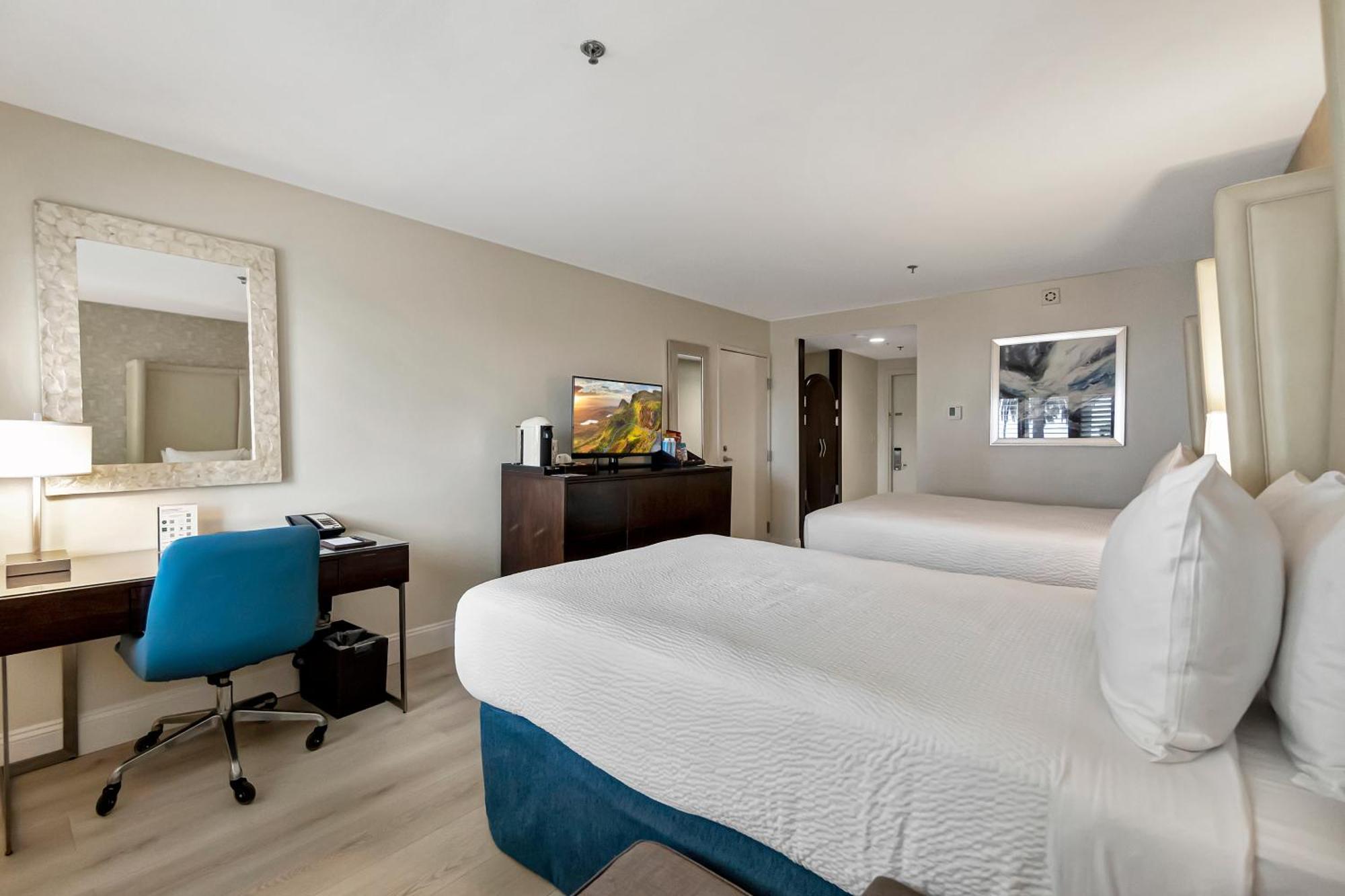 Standard Two Double Beds Balcony