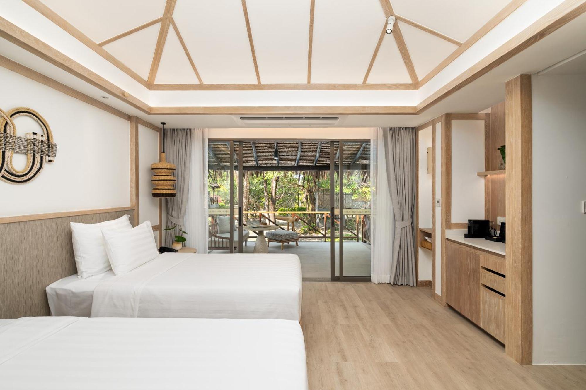 Villa Deluxe con jardín, 2 camas individuales
