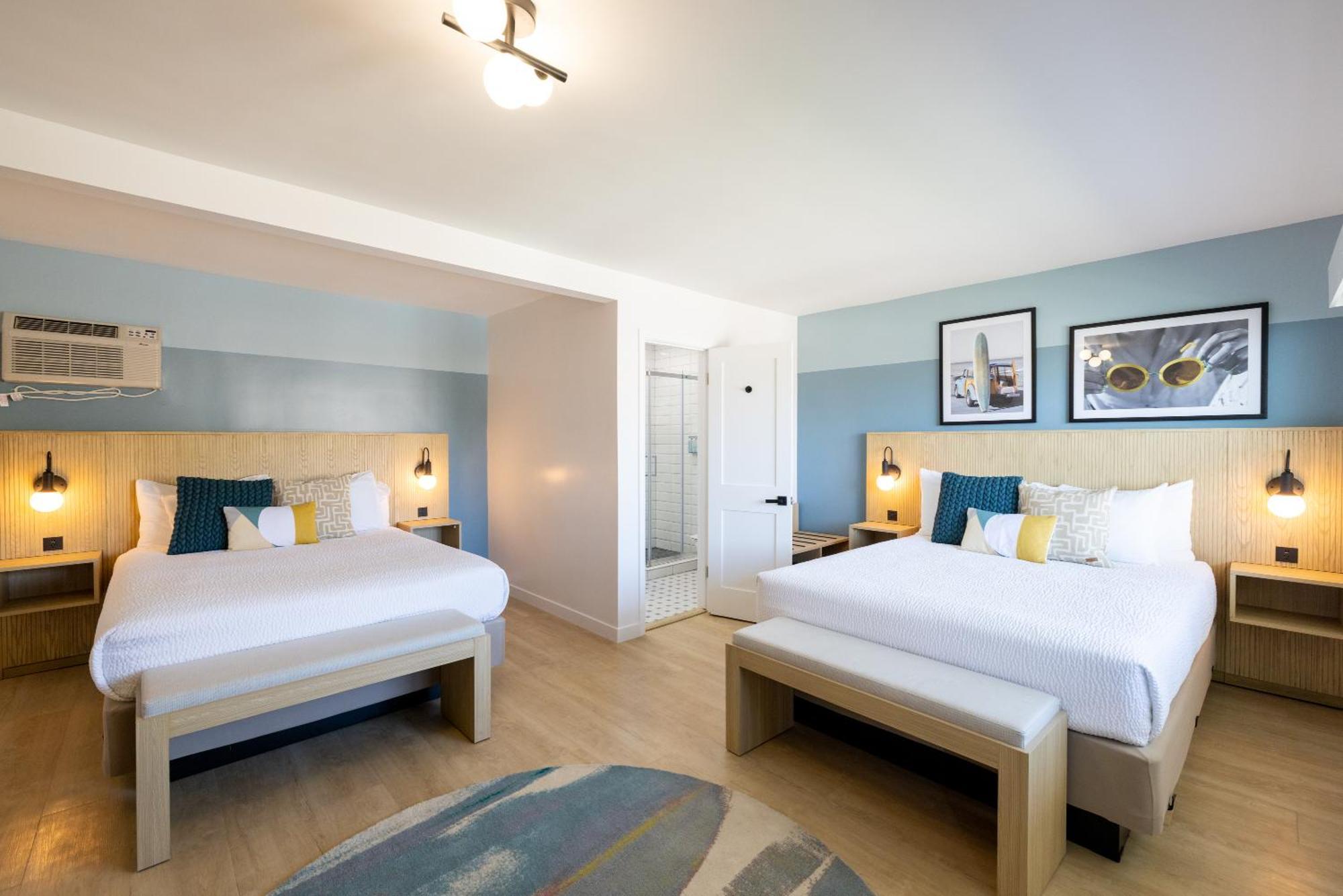 Two Queen Beds Partial Ocean View