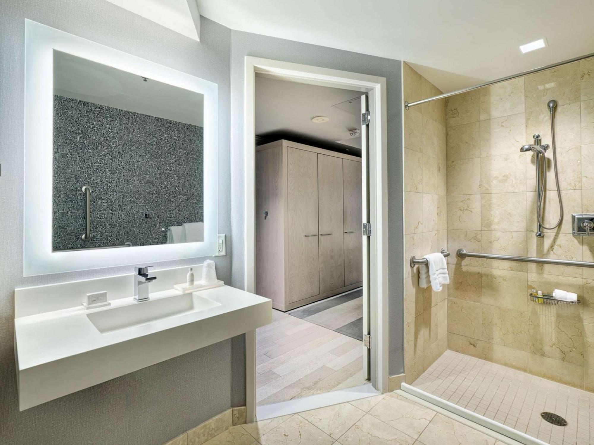 Deluxe King Mobility Accessible Roll Shower