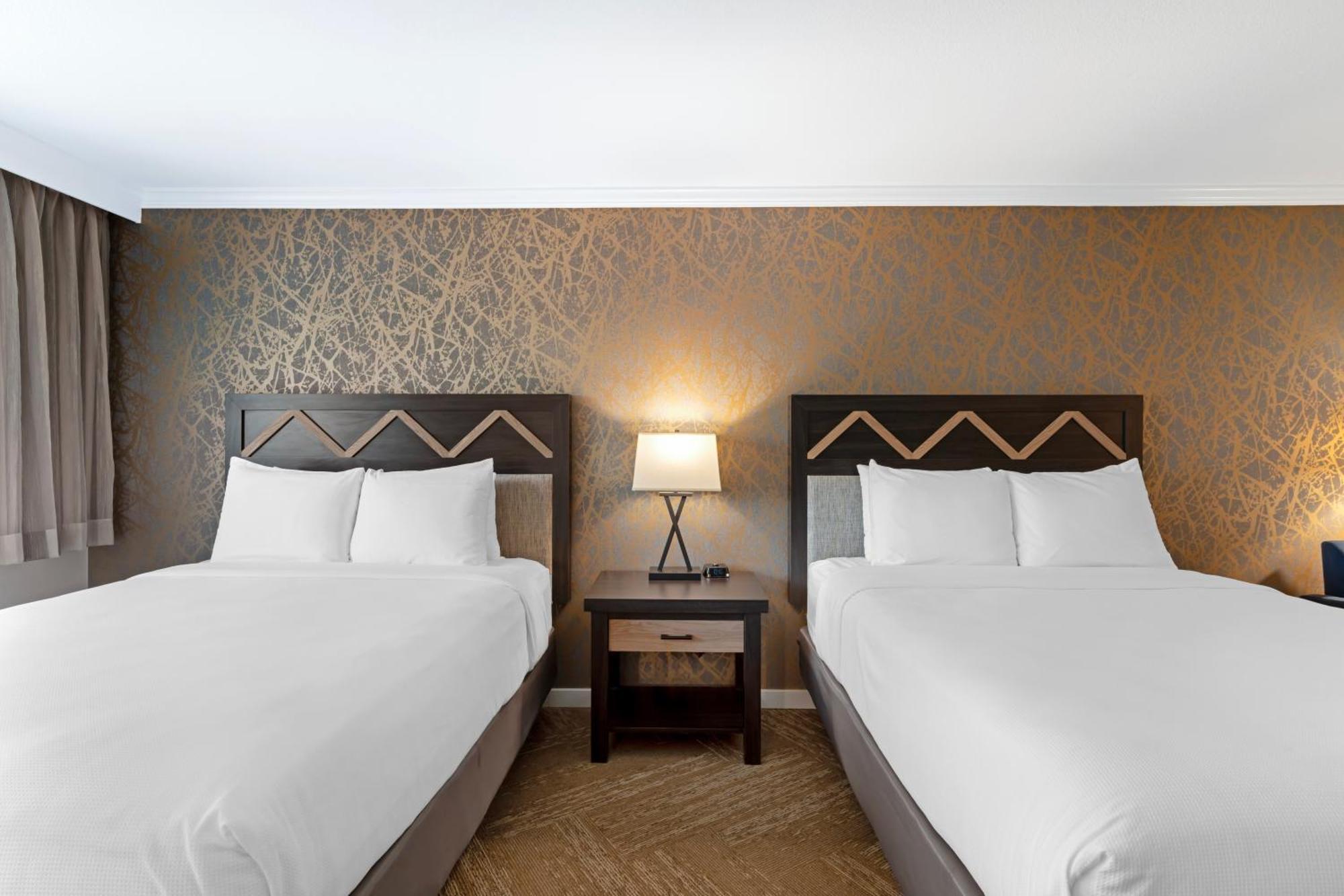 Queen Room with Two Queen Beds and Walk-In Shower - Interior Entrance/Non-Smoking