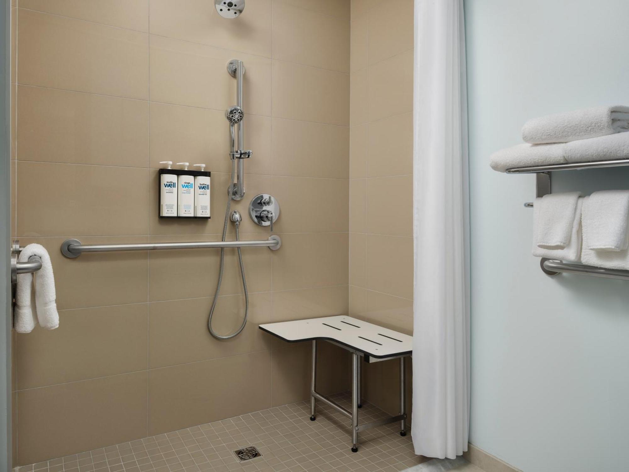 One-Bedroom King Suite Roll Shower Disability Access