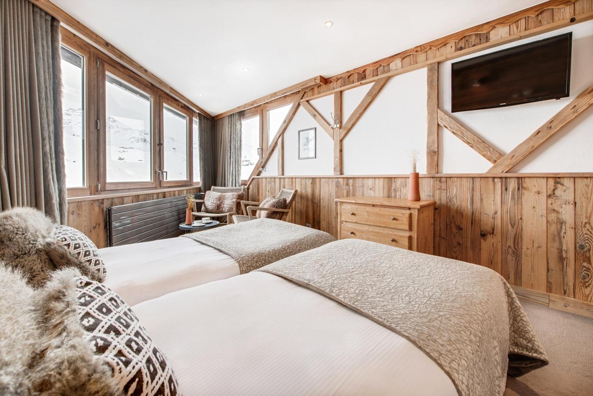 Chambre Double or Lits Jumeaux Cocoon avec Véranda et Accès au Spa