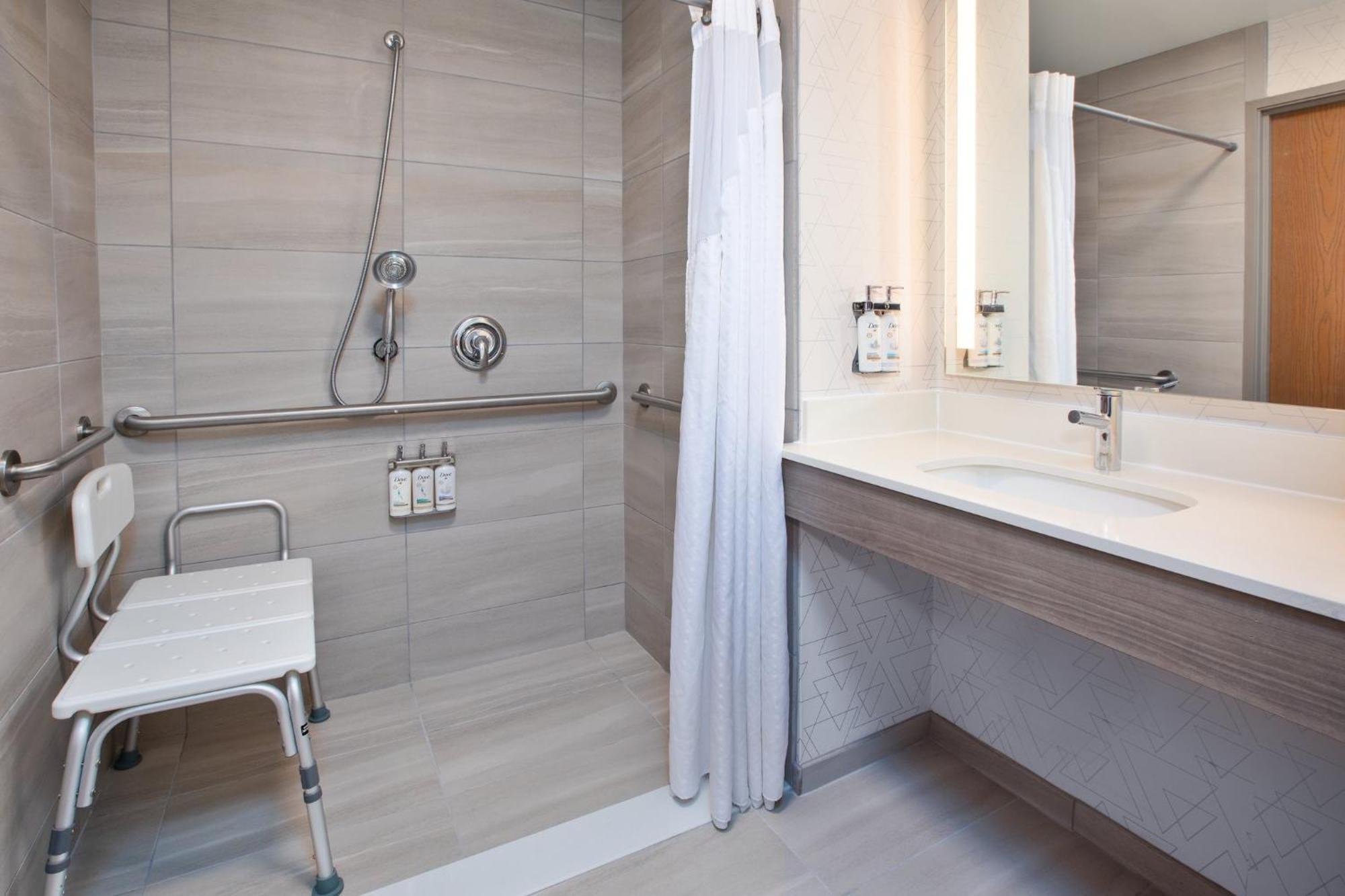 Standard Queen Room Two Queen Beds Mobility Accessible Roll Shower