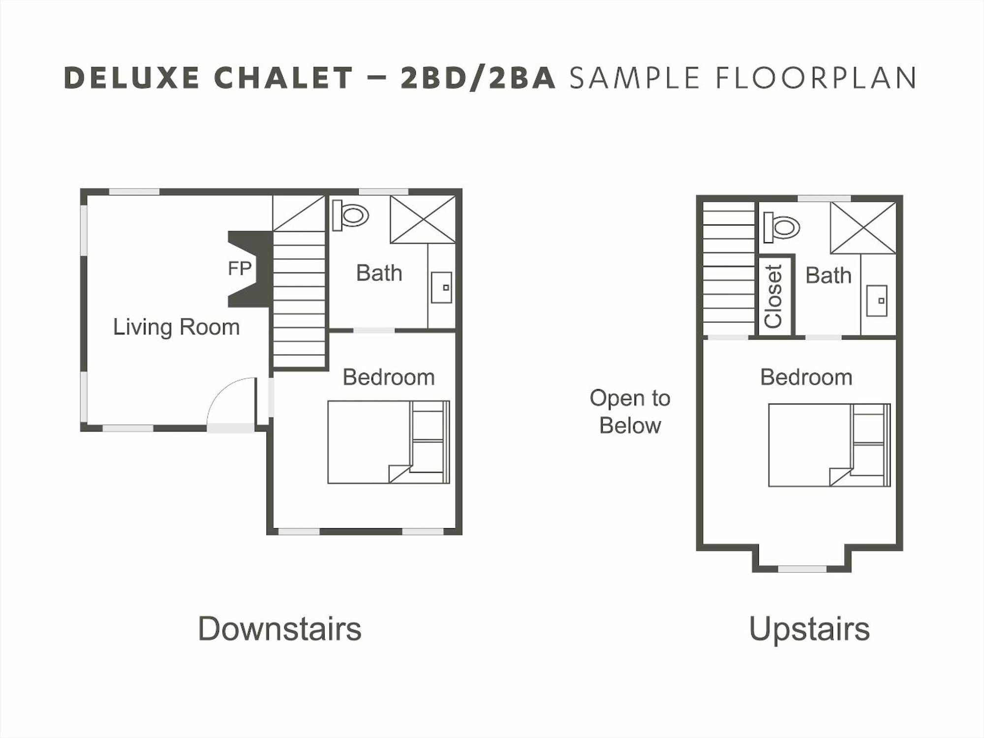 Deluxe Chalet – 2 Bedroom 2 Bathroom