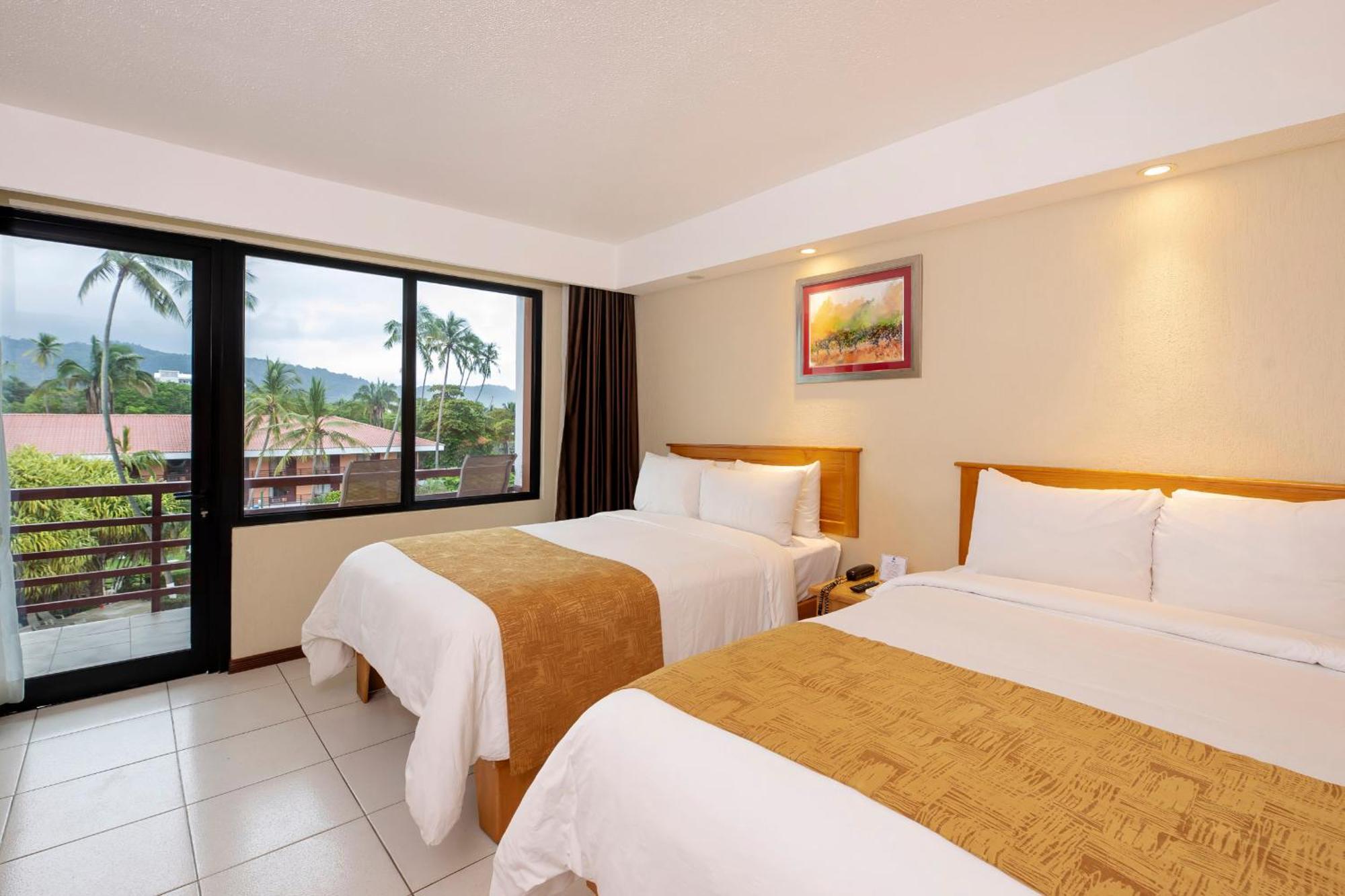 Double Room Two Double Beds Balcony Pool View Non-Smoking