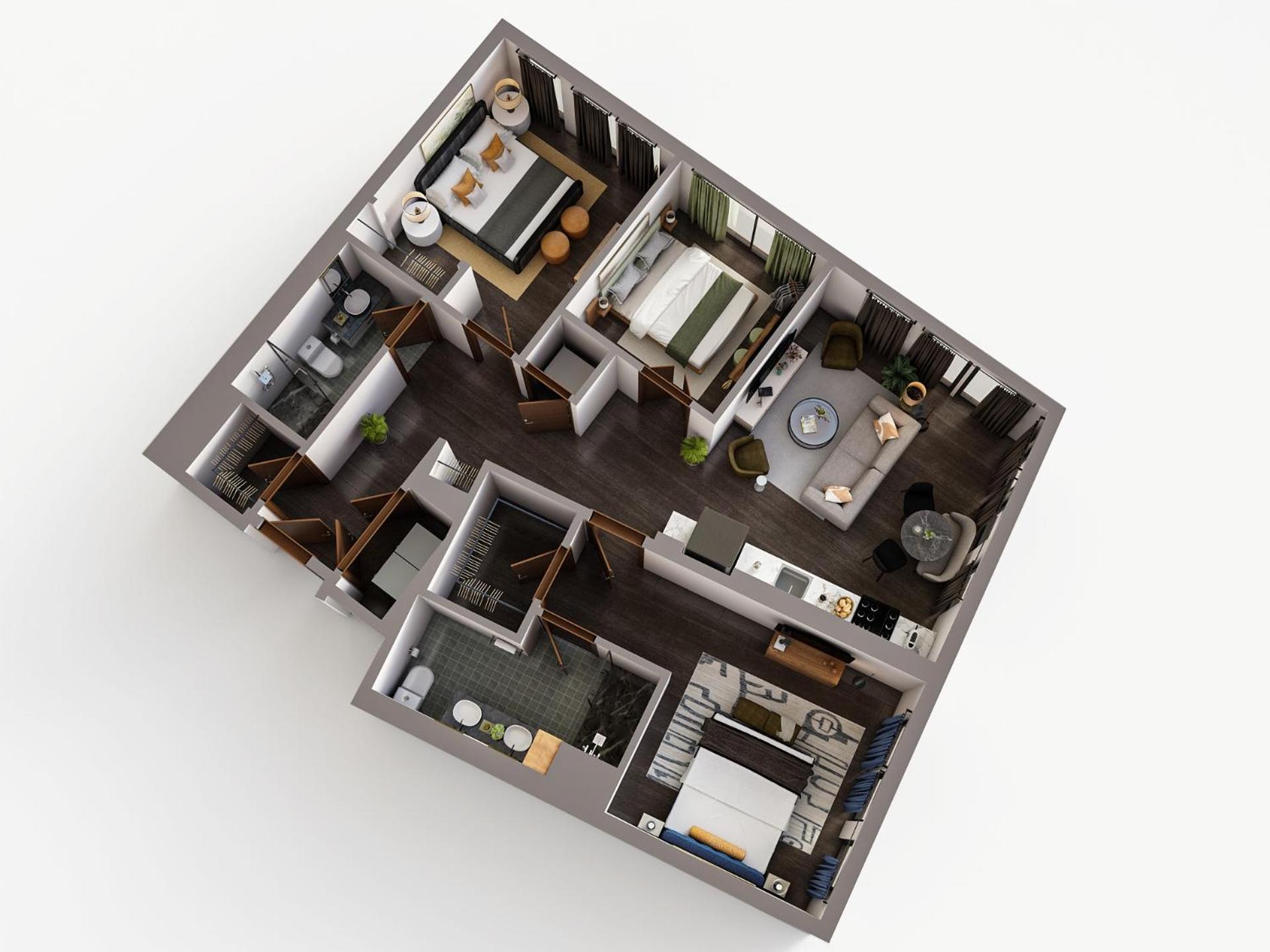 Three-Bedroom Apartment Suite