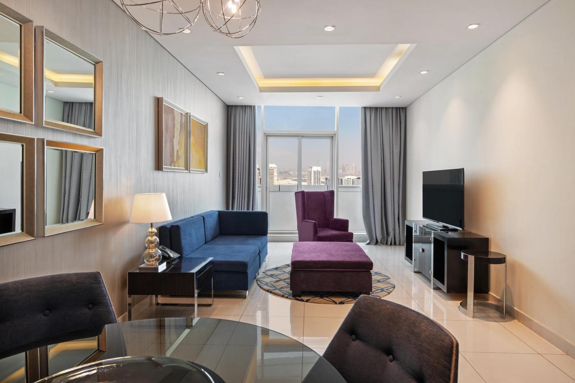 Two Bedroom Suite Private Balcony City Skyline View