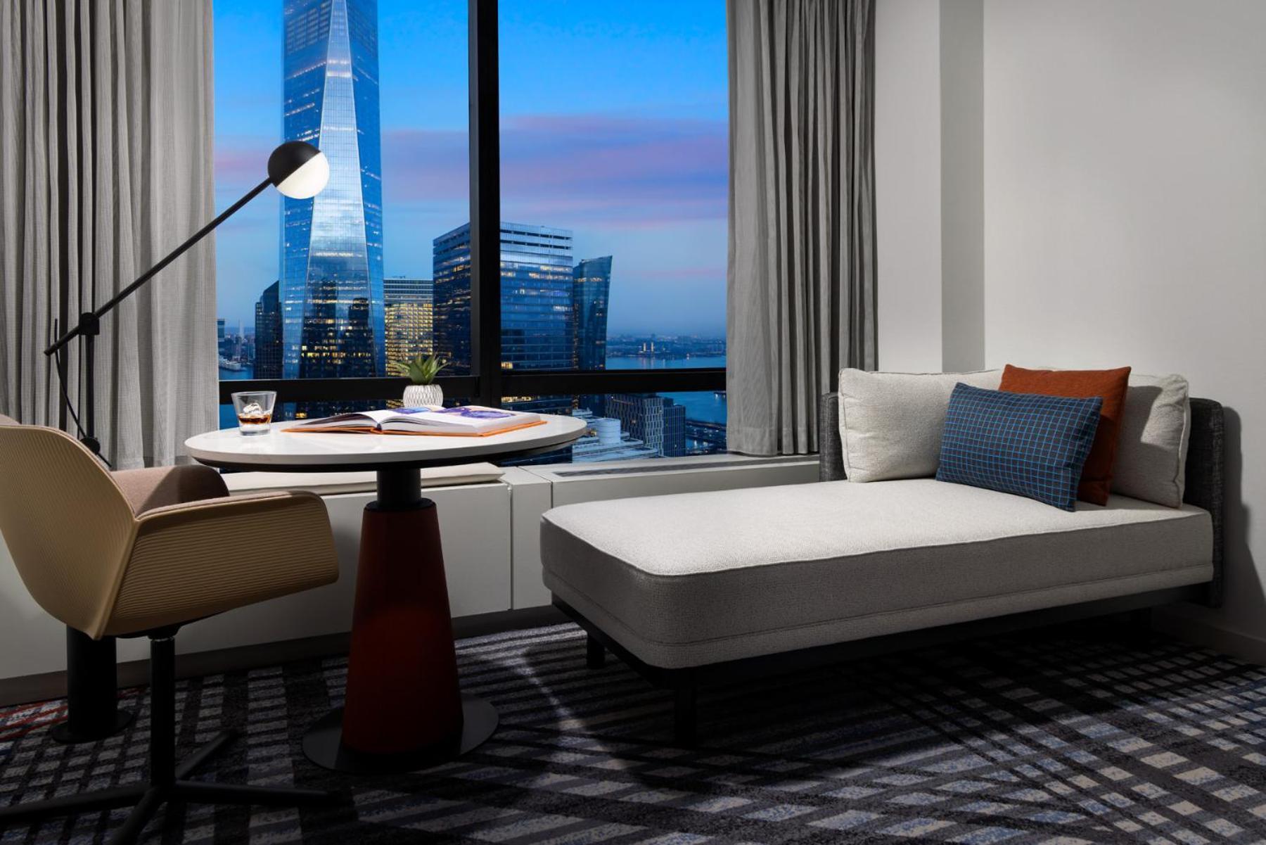 Hébergement Lit King-Size Premier - Étage Supérieur - Vue sur Fleuve Hudson