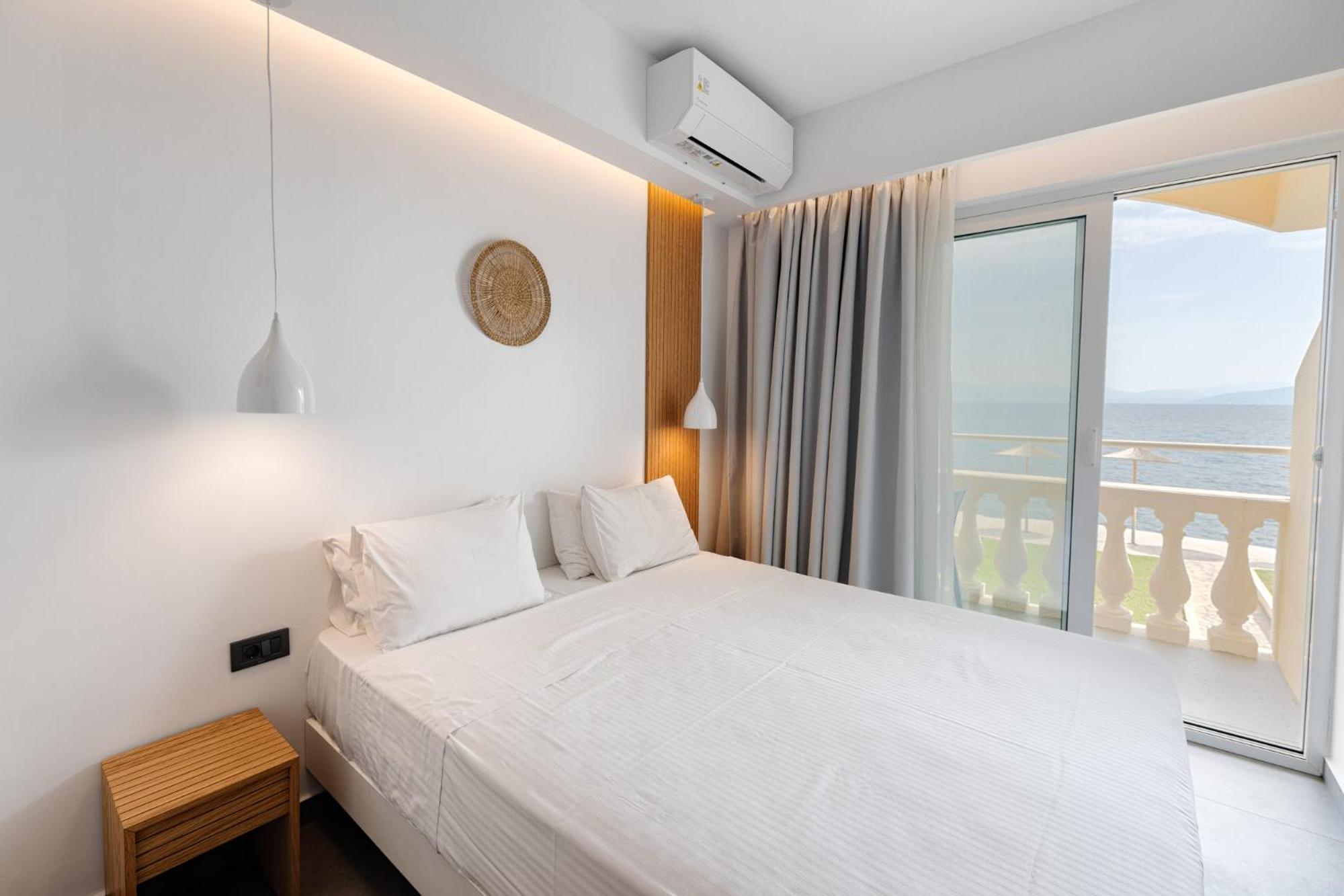 Deluxe Double Room Balcony Pontikonisi island view