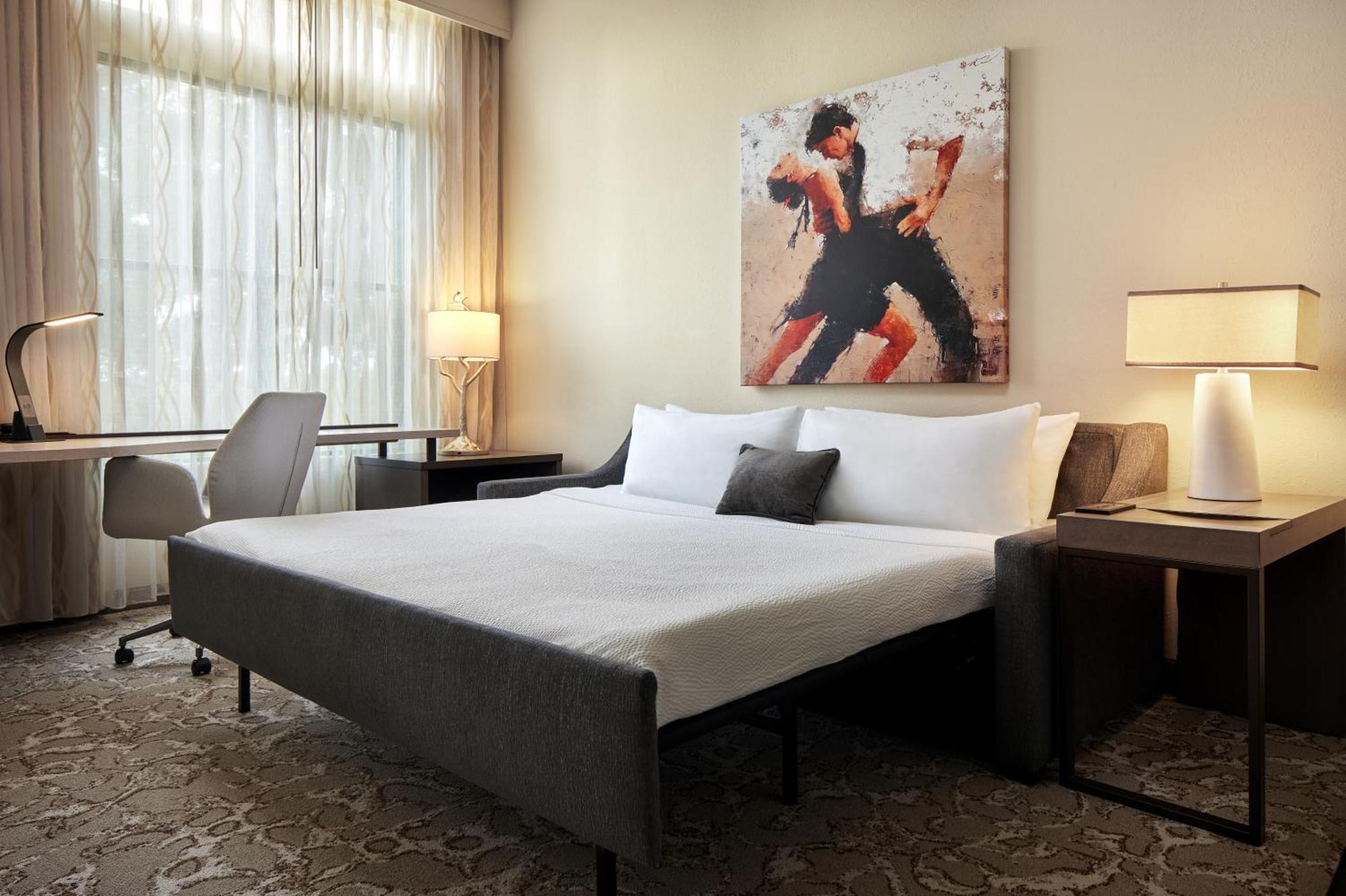 King Studio Sofa Bed Hearing Accessible