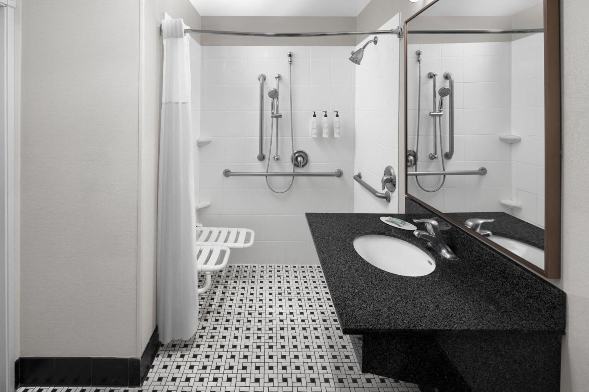 King Room Roll Shower Mobility Access or Hearing Accessible