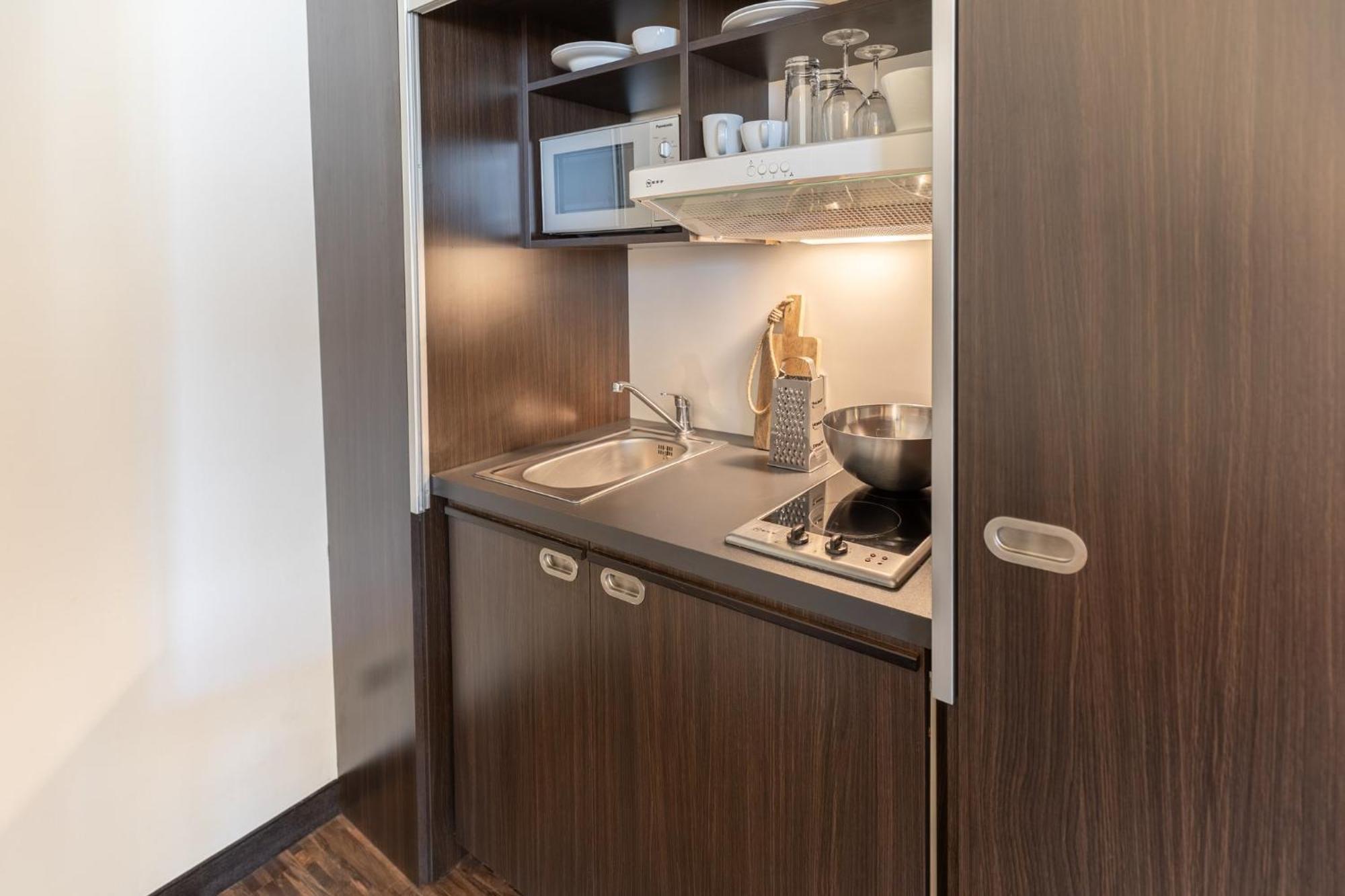 Premium Twin Room Kitchenette Area
