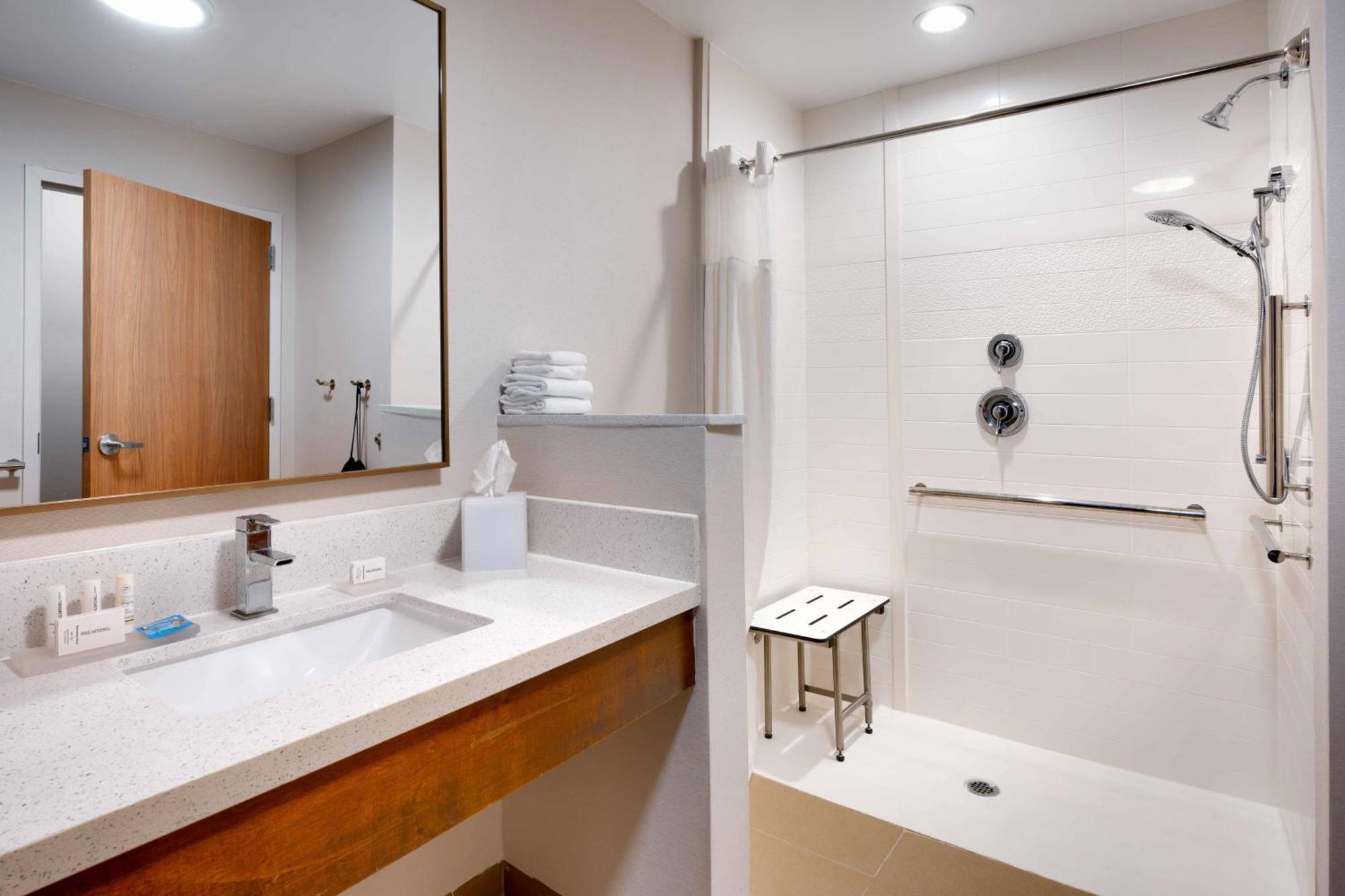 King Room Roll Shower Mobility Access or Hearing Accessible