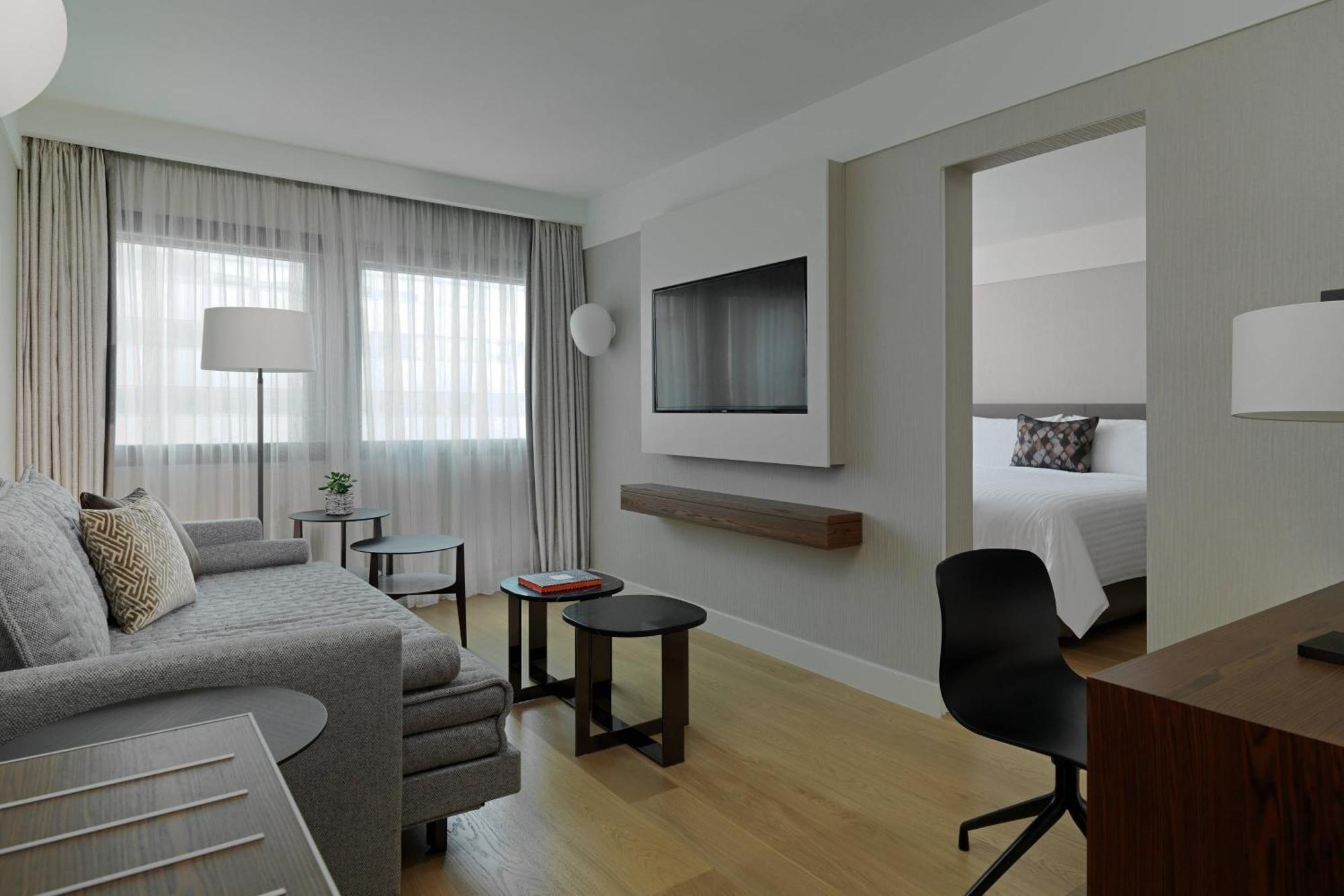 One Bedroom Suite with King Bed and Courtyard View