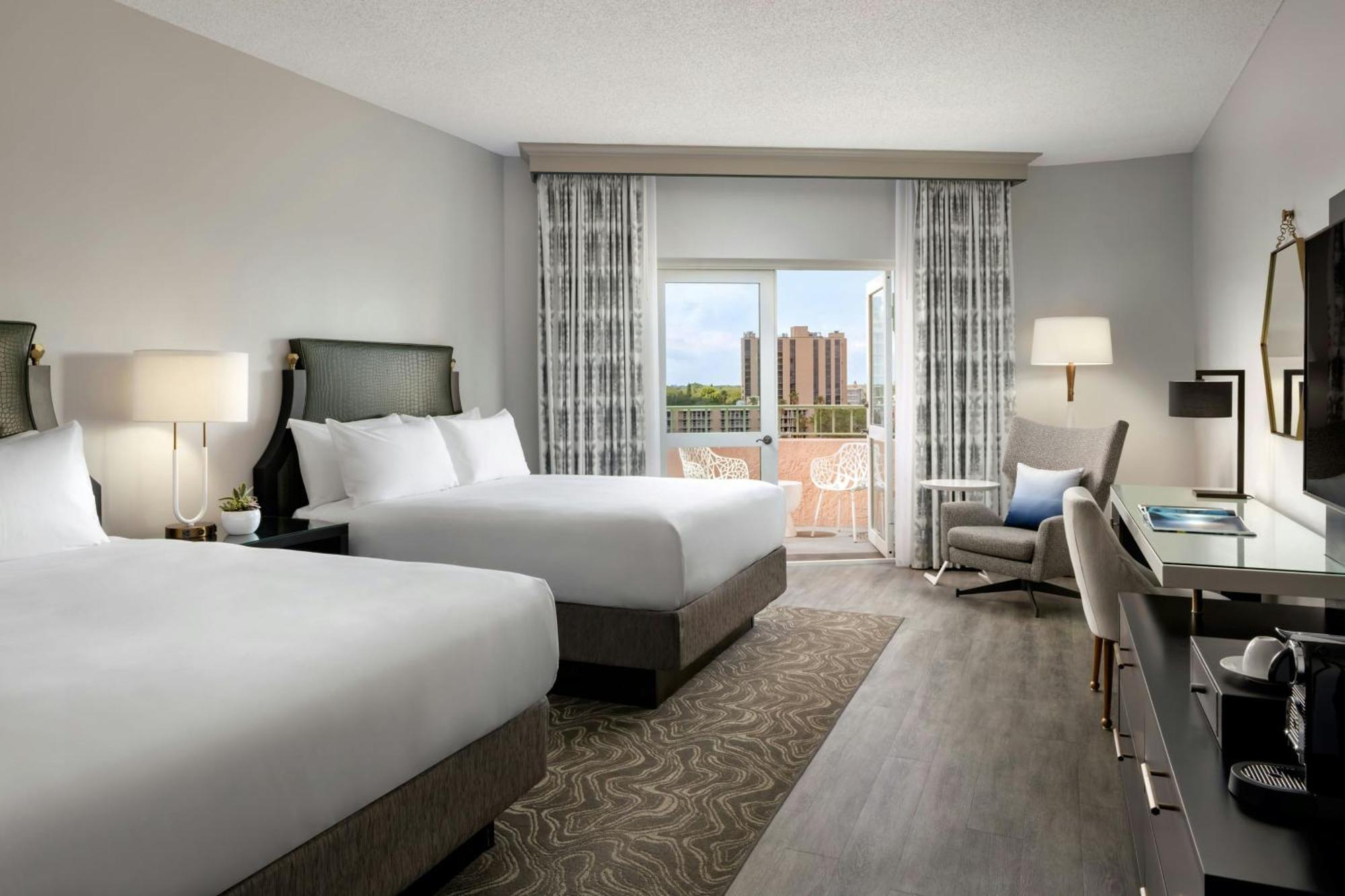 Deluxe Queen Room Two Queen Beds Resort View Balcony Tower