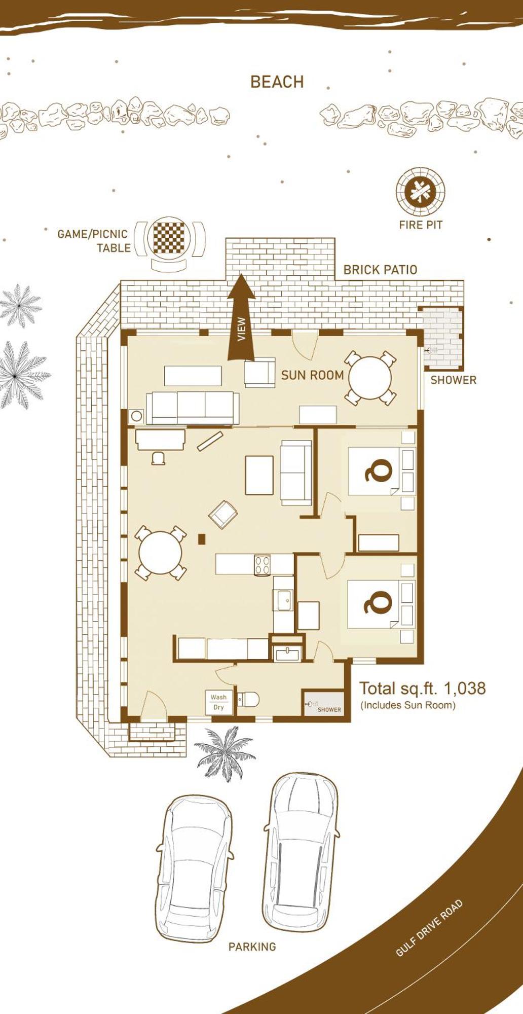 Two-Bedroom Bungalow