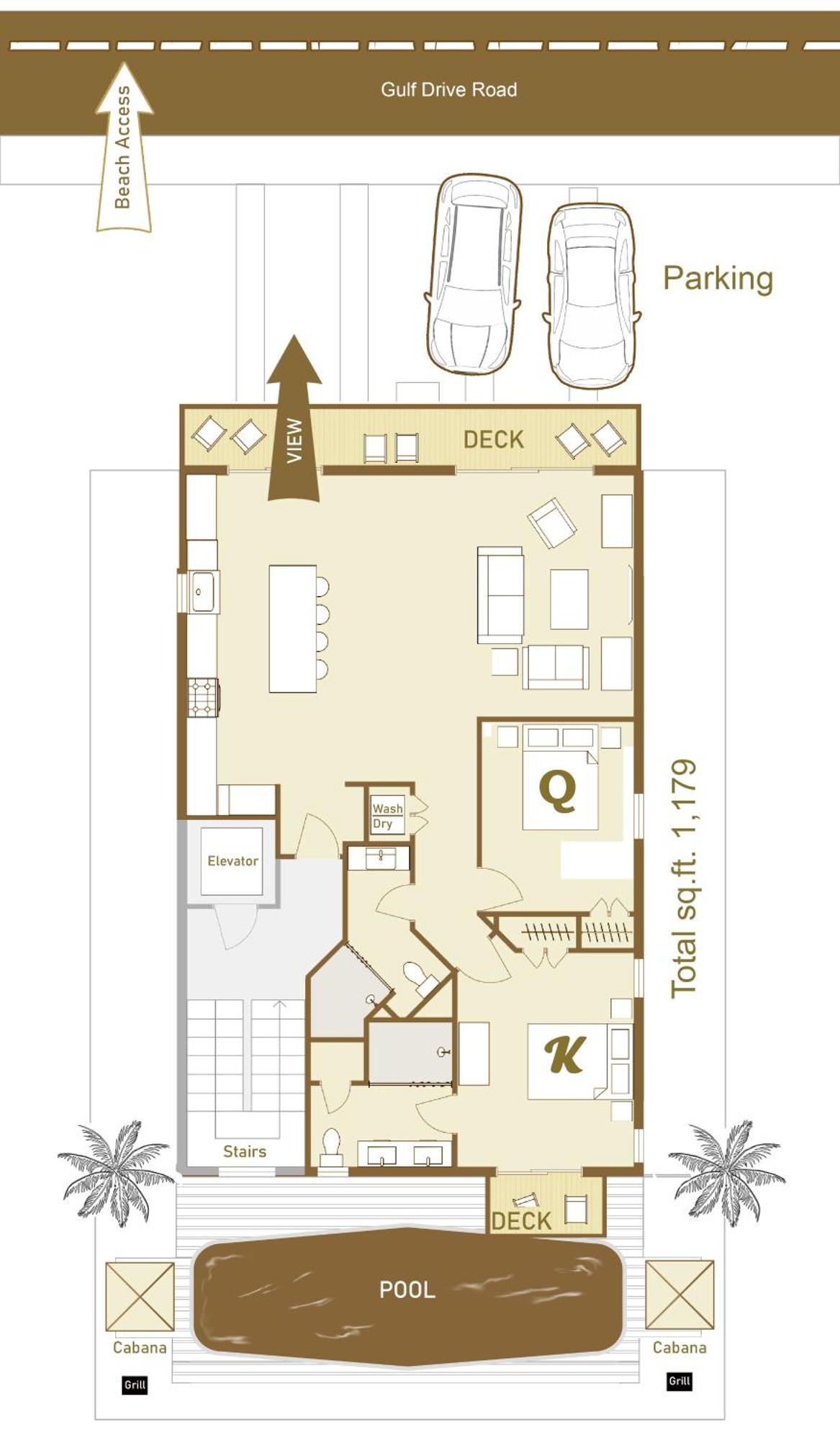 Two-Bedroom Townhouse