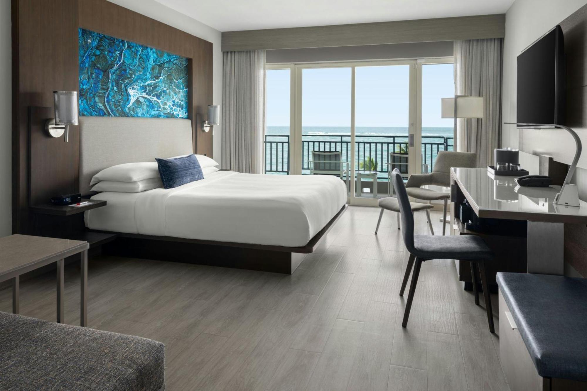 Ocean View Room King Bed Balcony Cabana