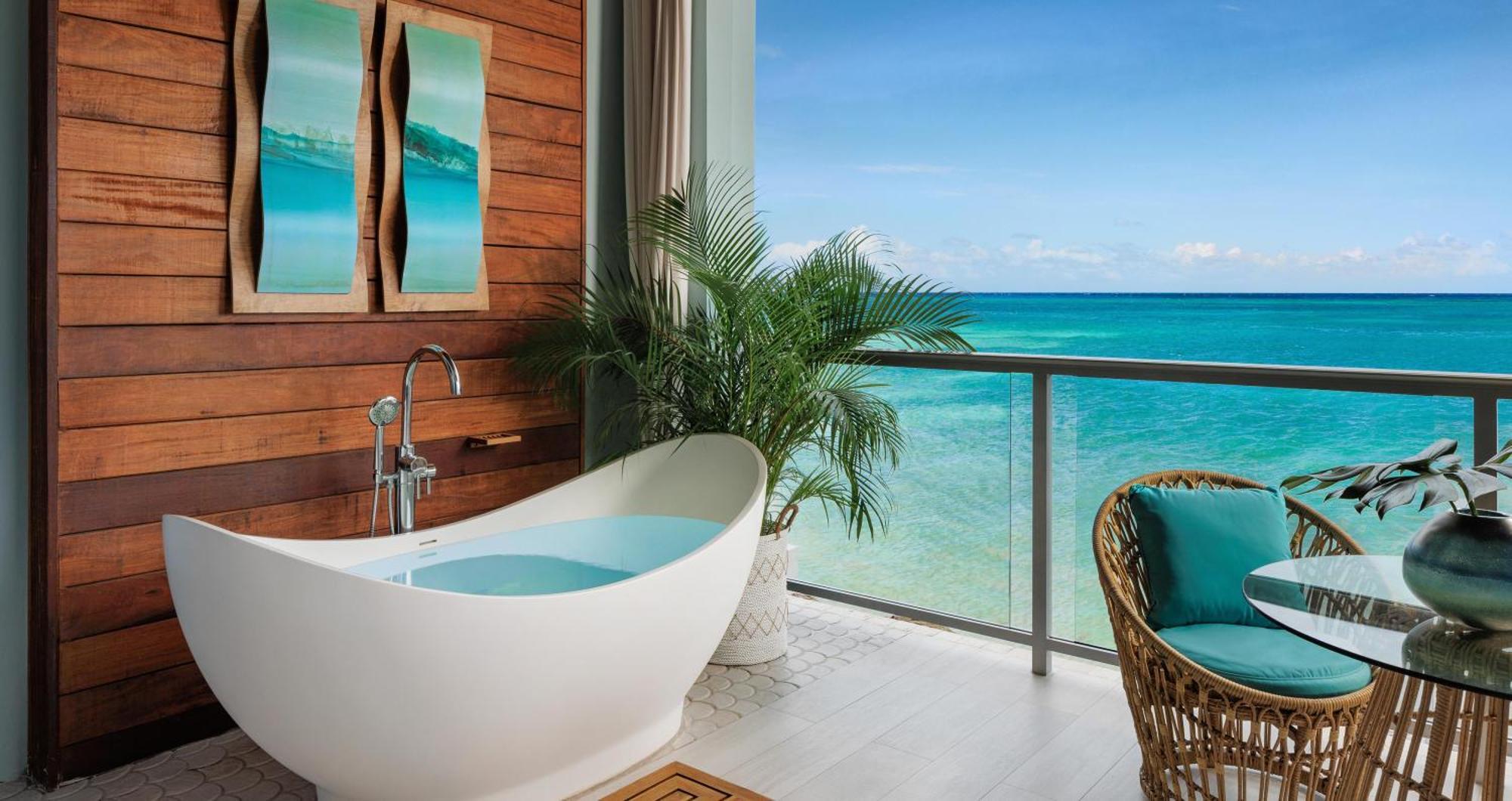 Beachfront Millionaire One-Bedroom Butler Suite with Outdoor Tranquility Soaking Tub