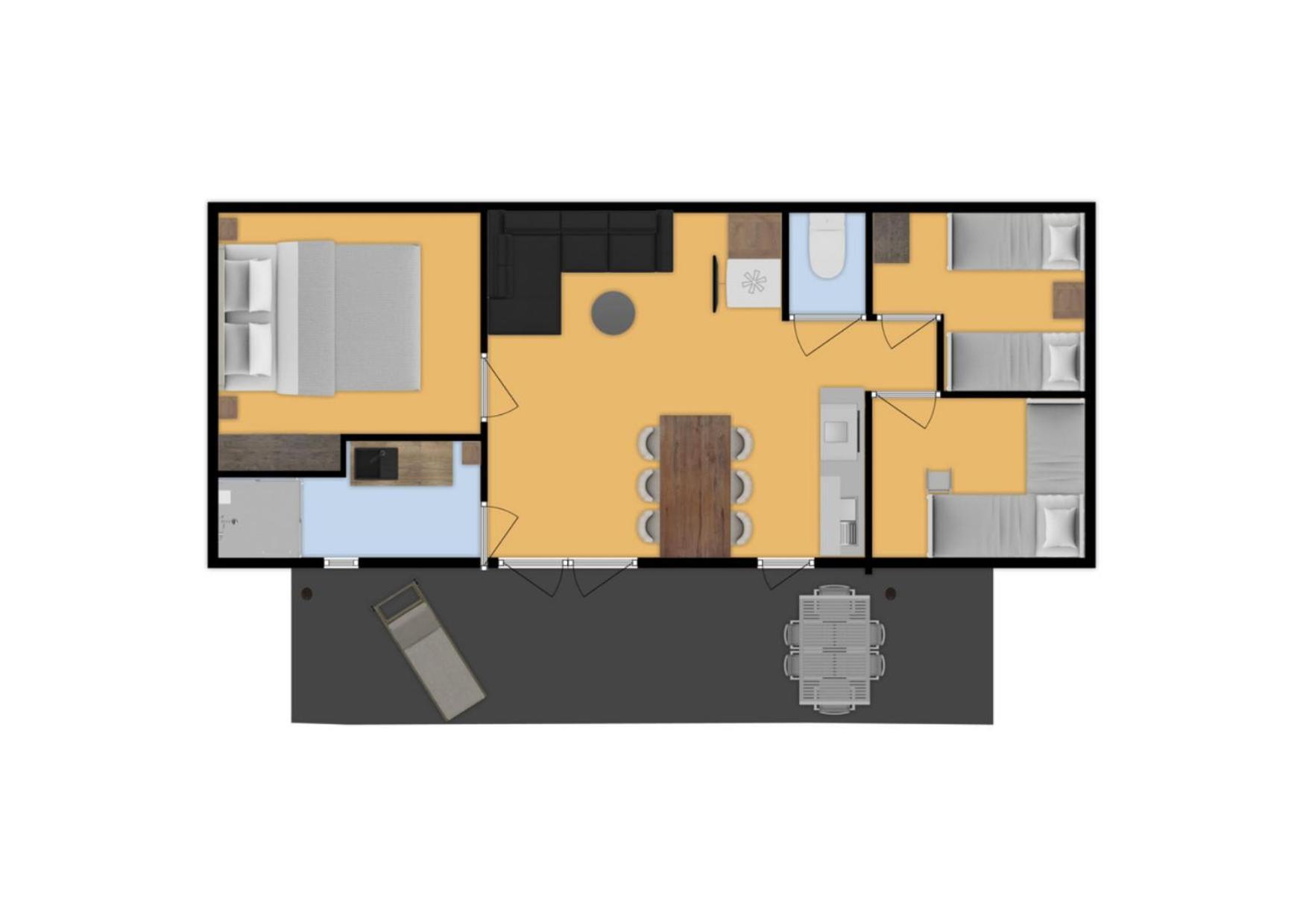 Chalet met 3 Slaapkamers