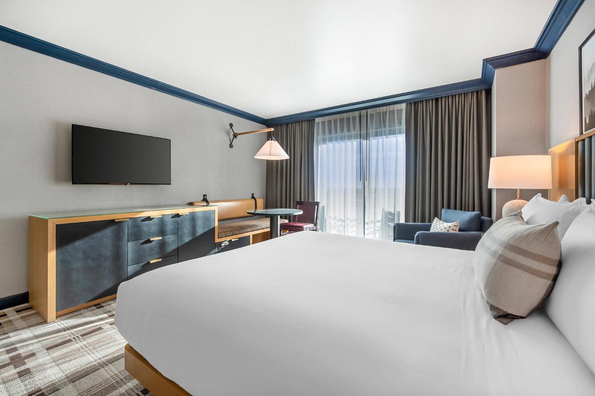 Spacious Mountain View Balcony Room 1 King Bed